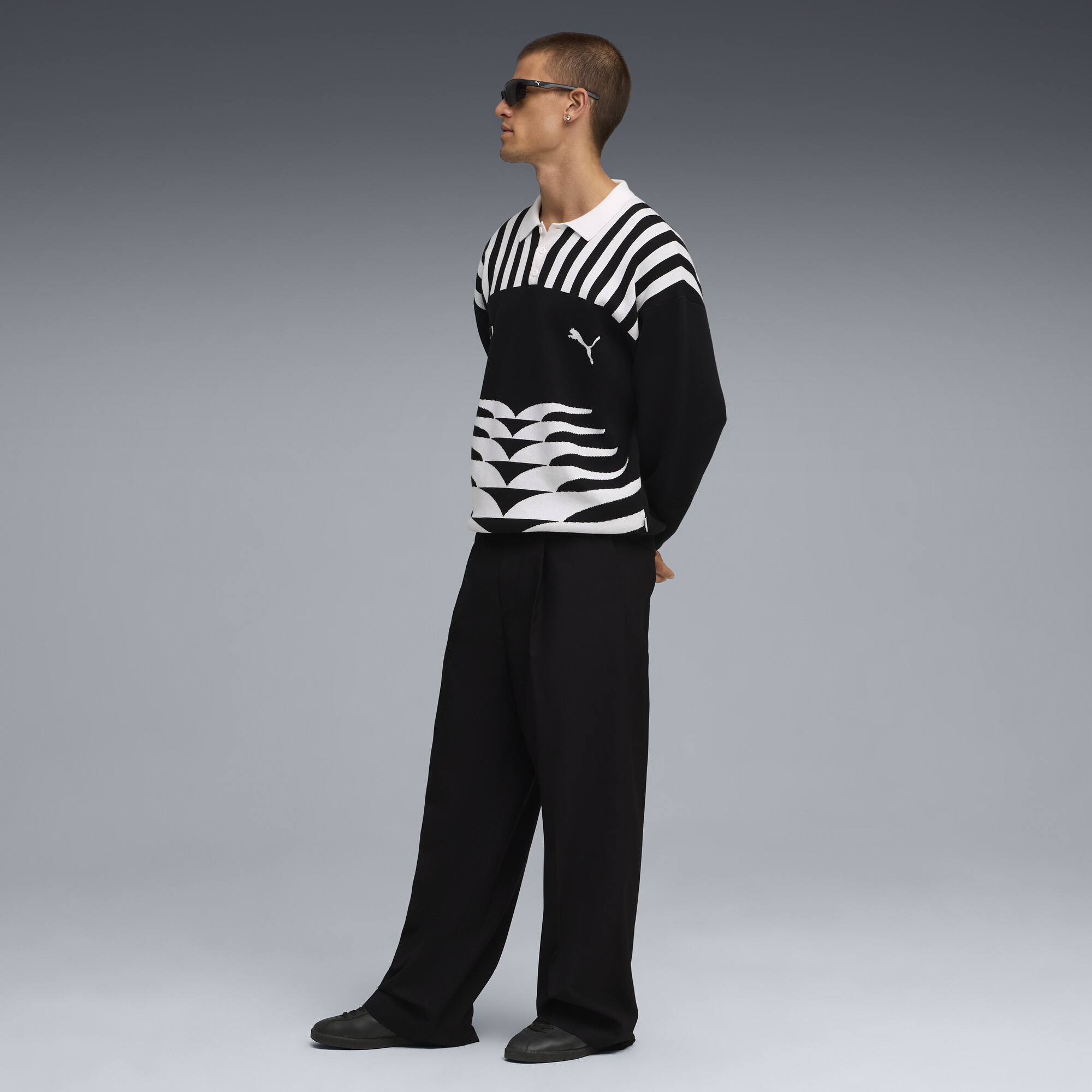 PUMA The NeverWorn VI gebreid shirt voor Heren, Zwart, Maat M thumbnail 6