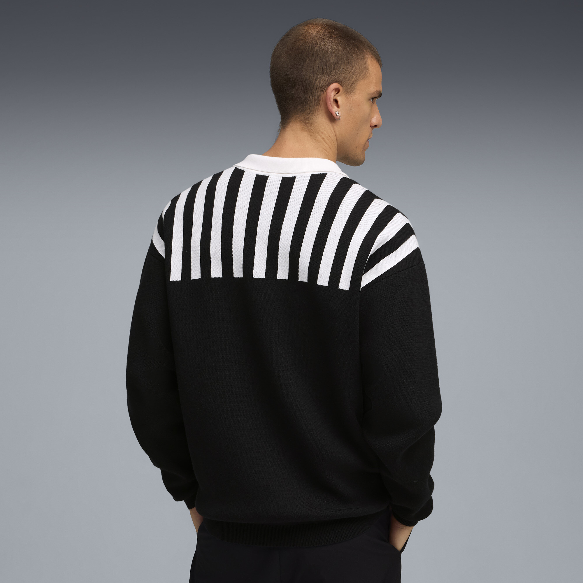 PUMA The NeverWorn VI gebreid shirt voor Heren, Zwart, Maat M thumbnail 5