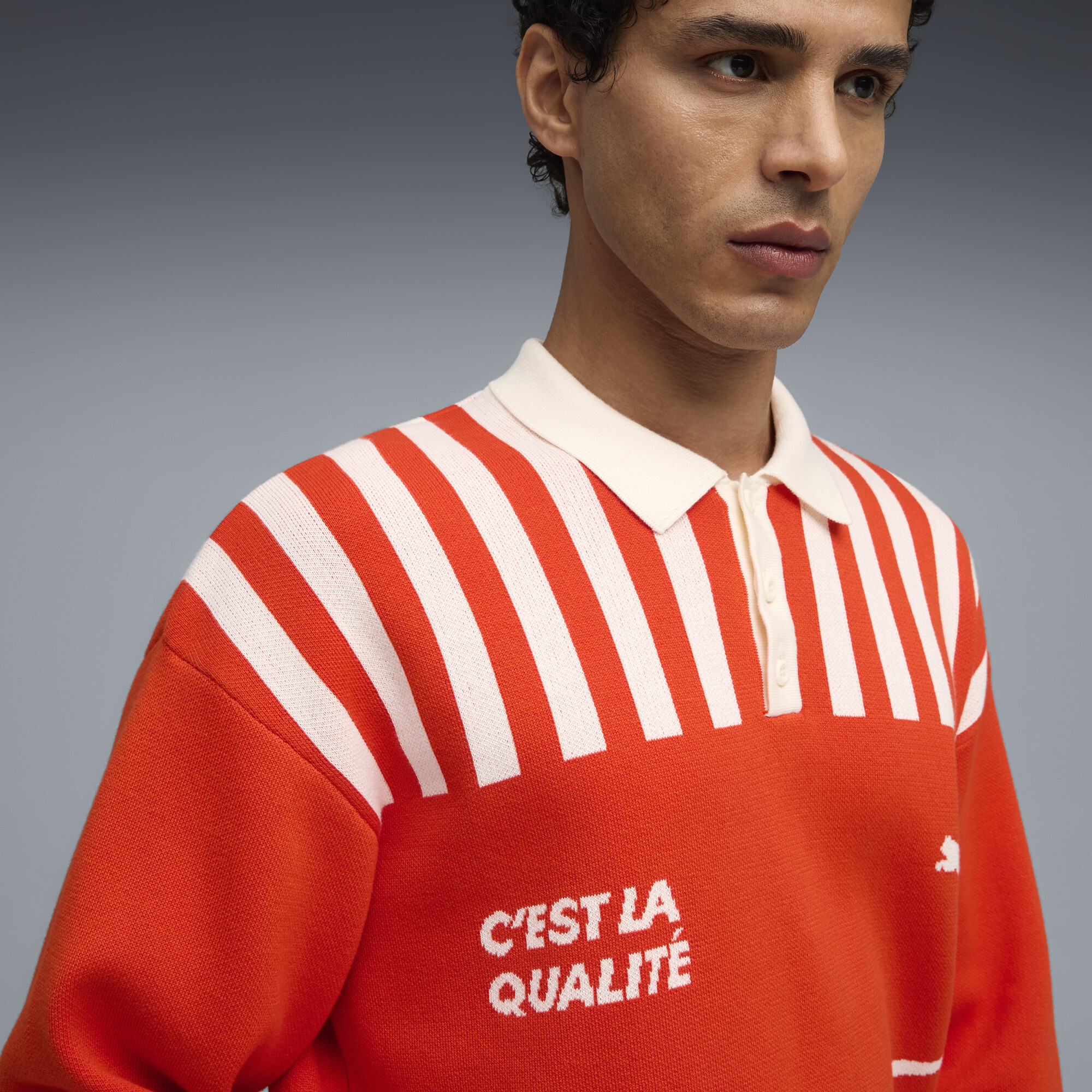 PUMA The NeverWorn VI gebreid shirt voor Heren, Rood, Maat L thumbnail 7