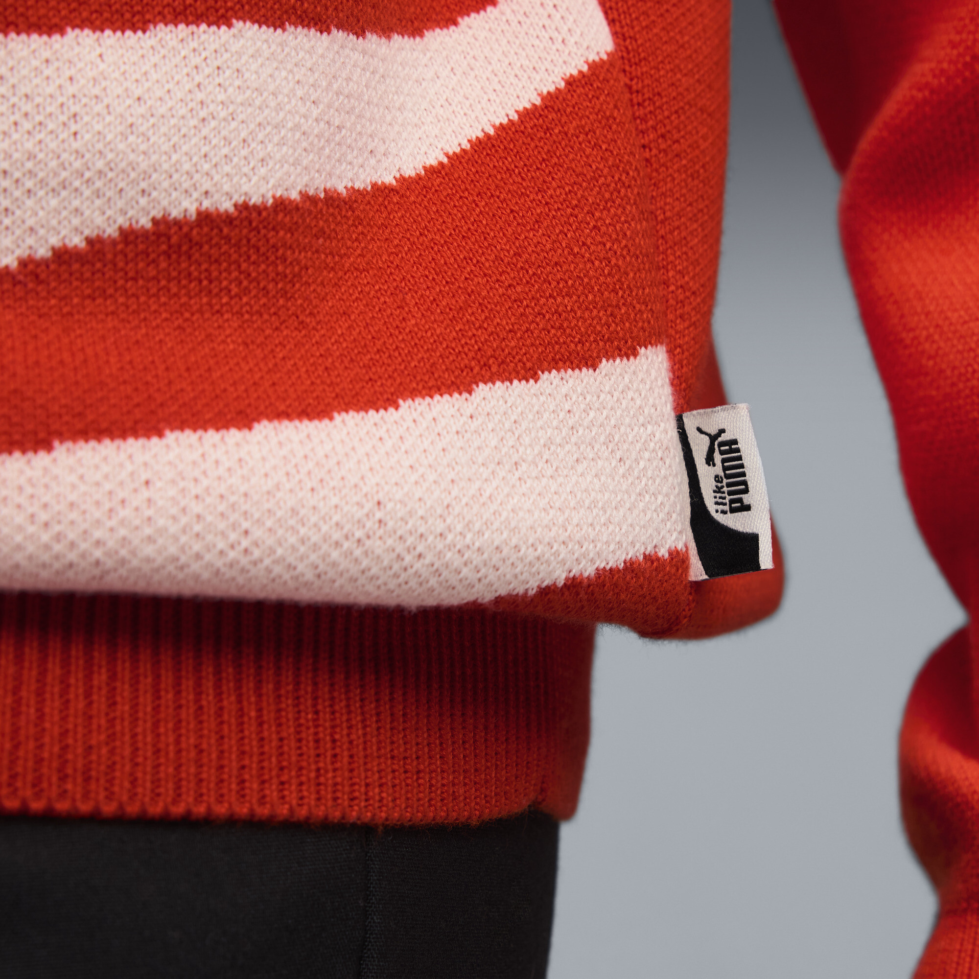 PUMA The NeverWorn VI gebreid shirt voor Heren, Rood, Maat L thumbnail 4