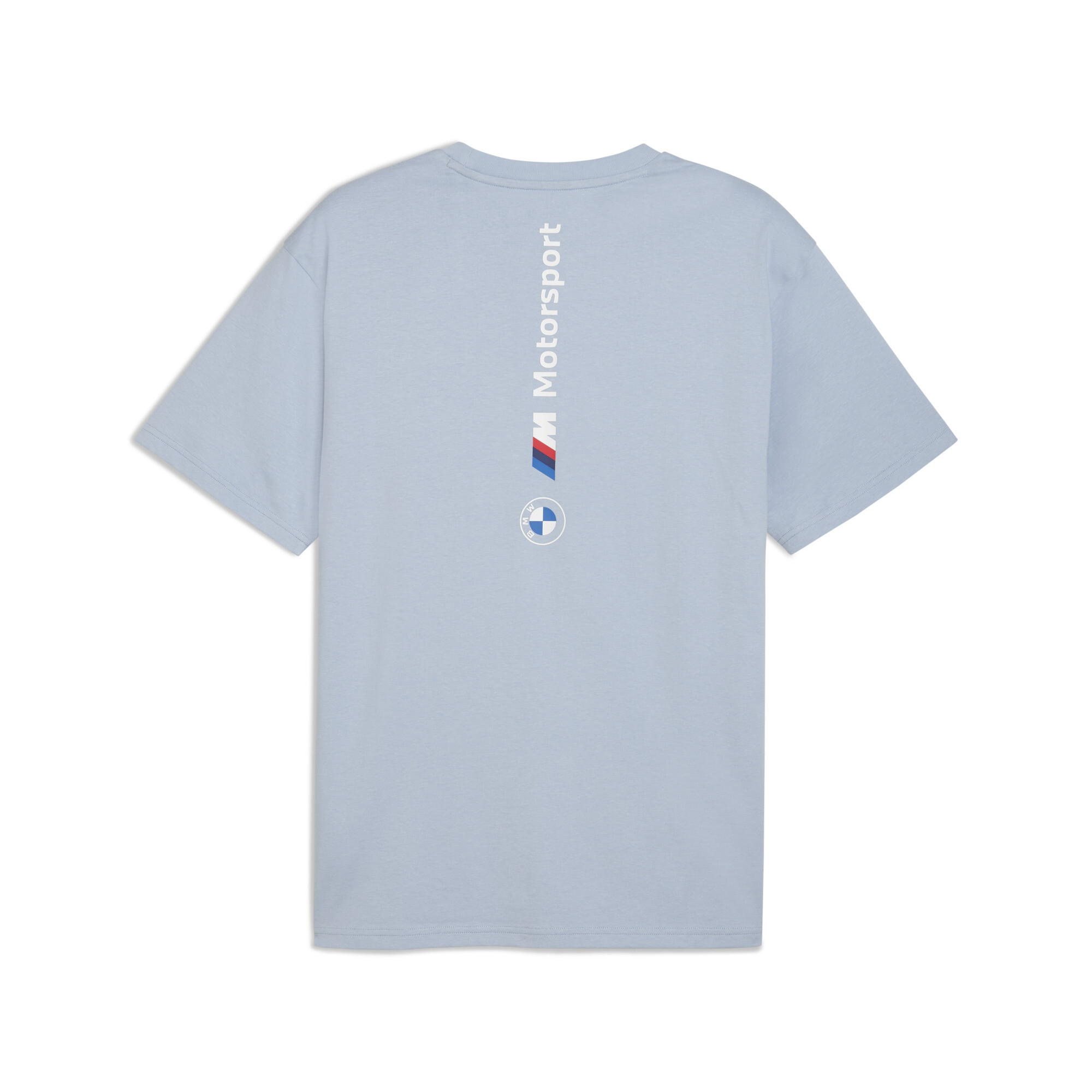 BMW M Motorsport Essentials+ T-shirt met logo voor Heren, Blauw/Grijs, Maat L | PUMA