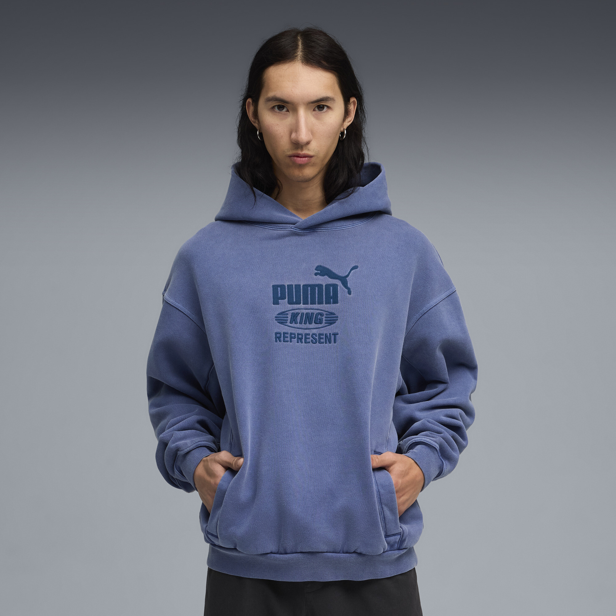 Худі PUMA x REPRESENT Hoodie Men | Колір: Синій | Blue Dusk | Puma