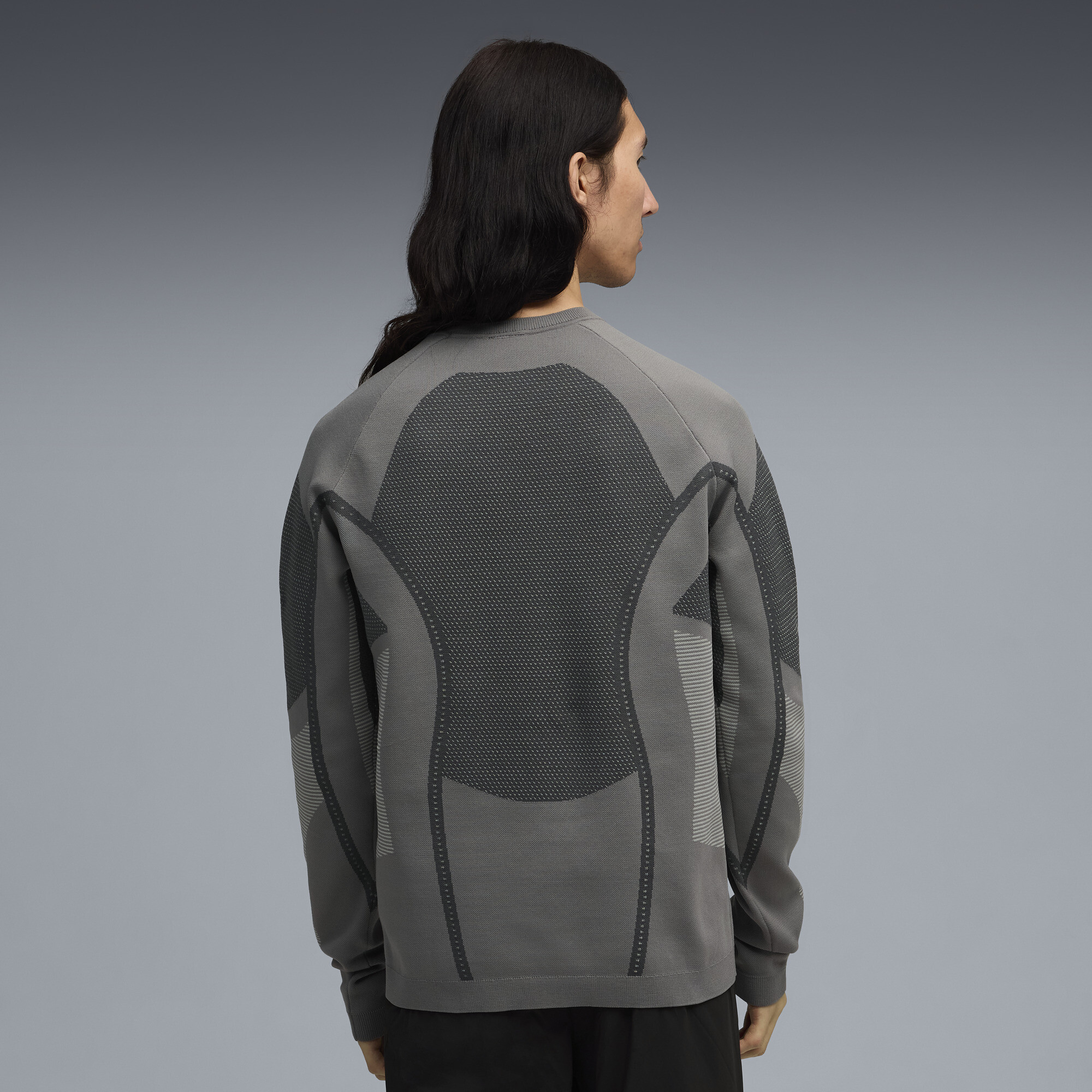 PUMA x SAN SAN GEAR gebreide top voor Heren, Grijs, Maat S thumbnail 5