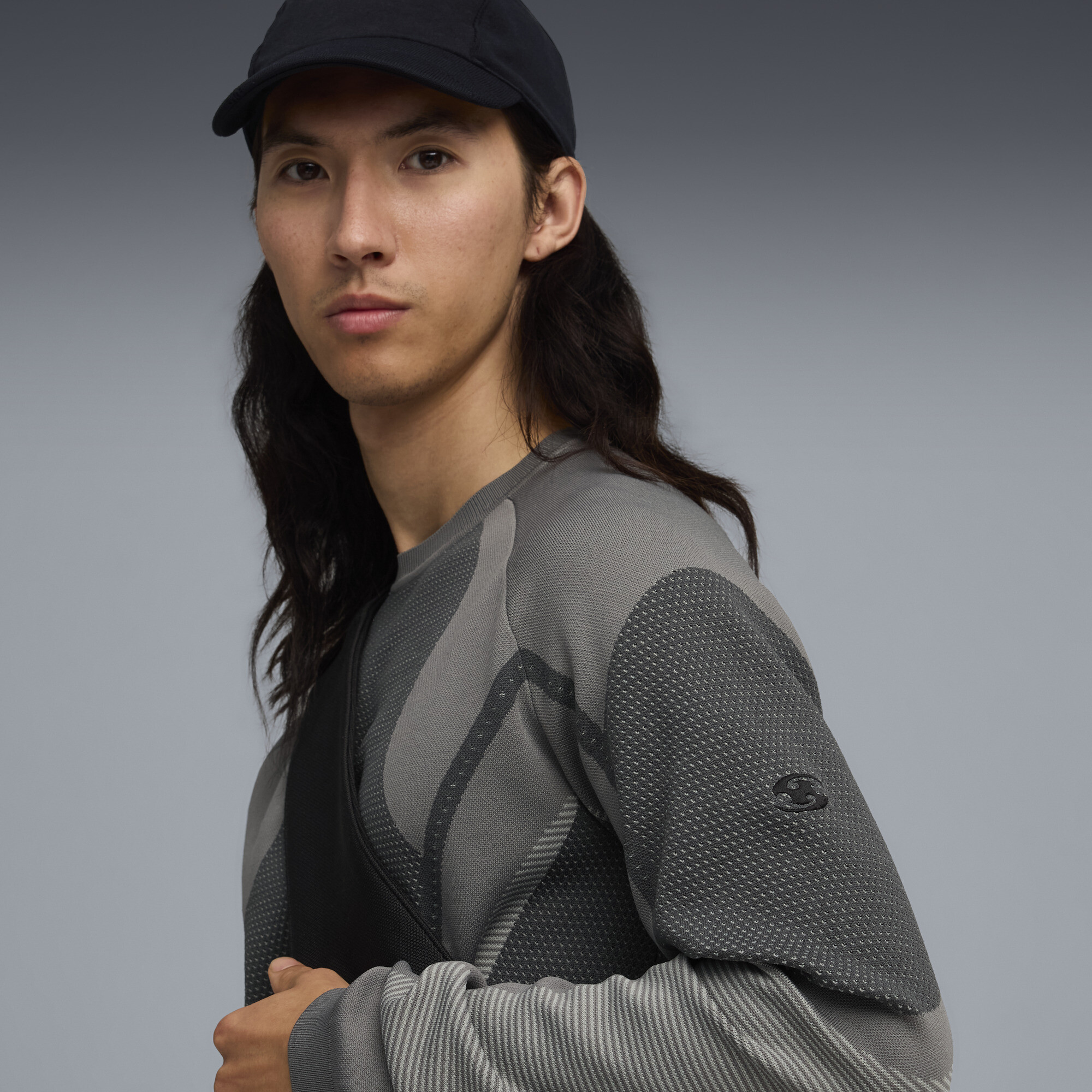 PUMA x SAN SAN GEAR gebreide top voor Heren, Grijs, Maat S thumbnail 4