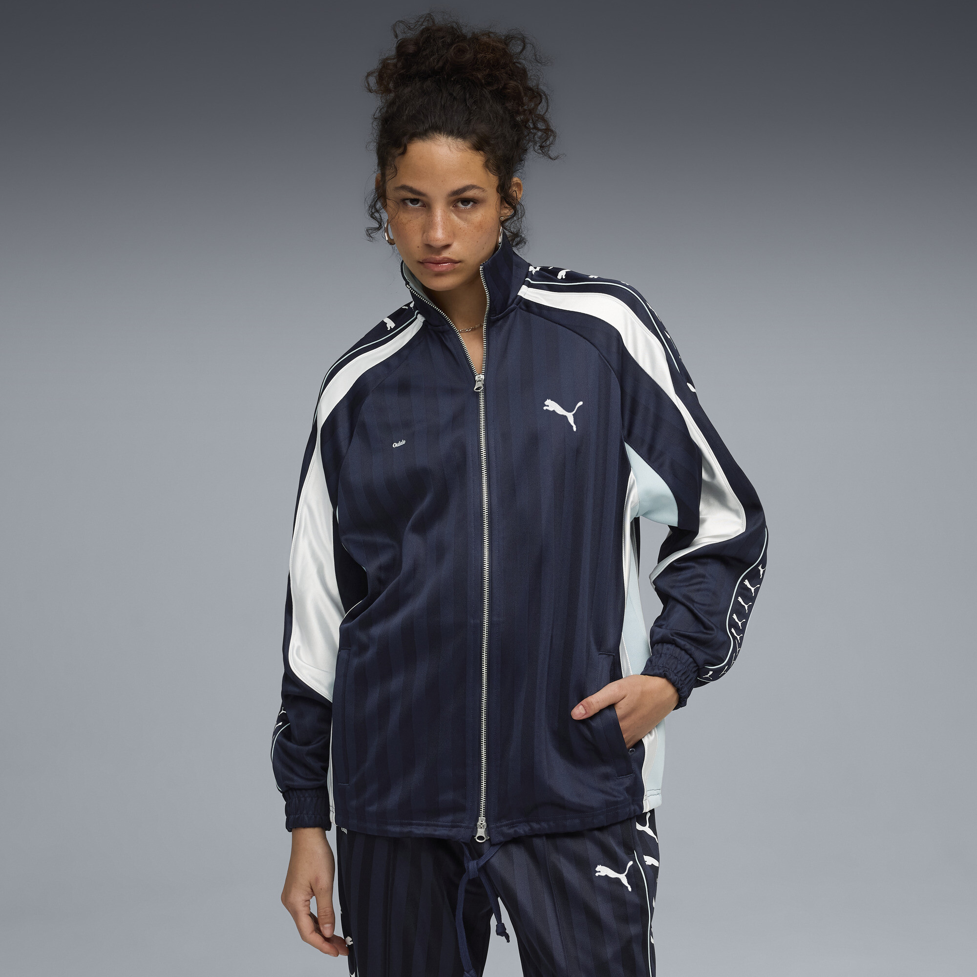 Puma X Guizio T7 Track Jacket In Blue