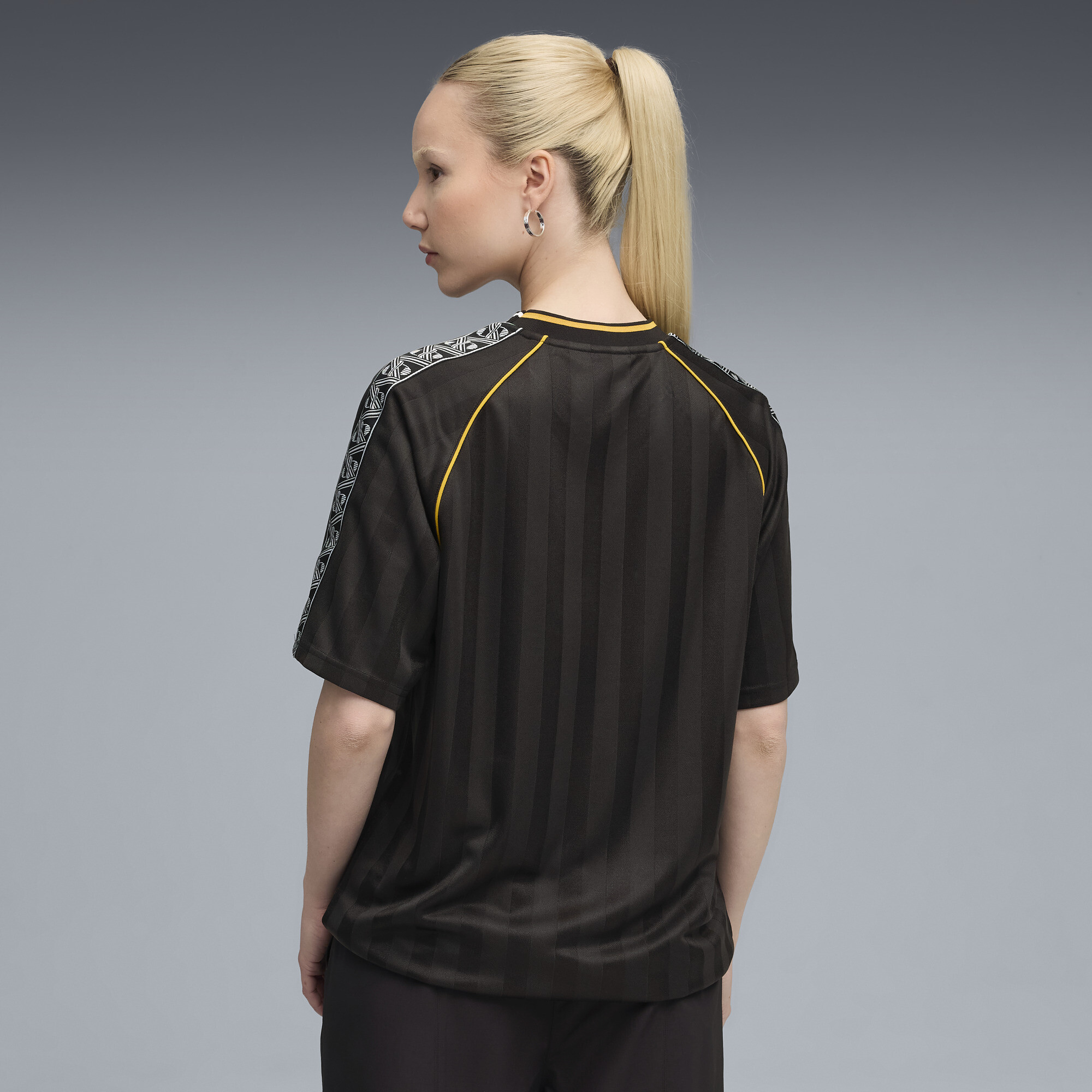 PUMA KING relaxed voetbalshirt uniseks, Zwart, Maat S thumbnail 5