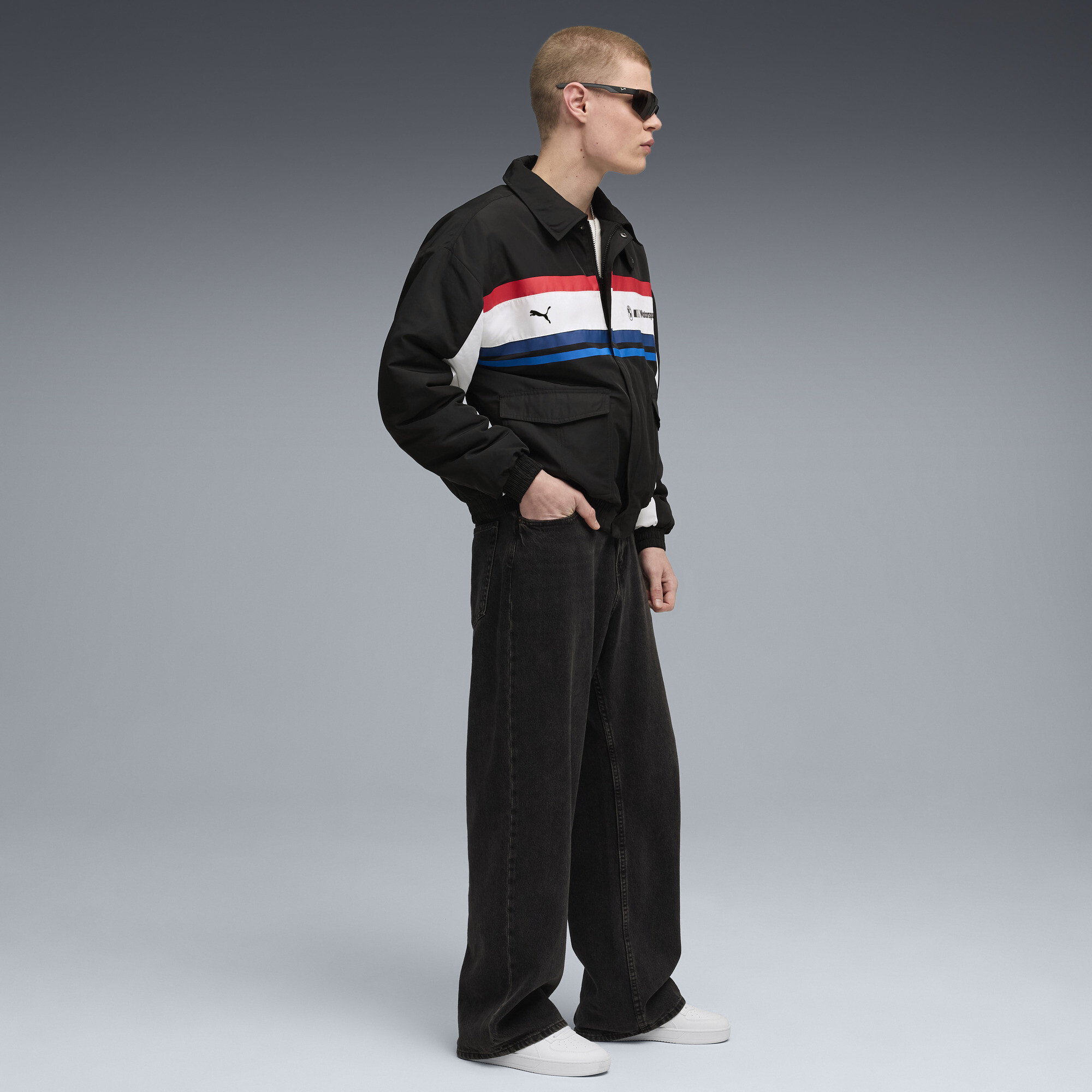 PUMA BMW M Motorsport Lifestyle jack voor Heren, Zwart, Maat XS thumbnail 6