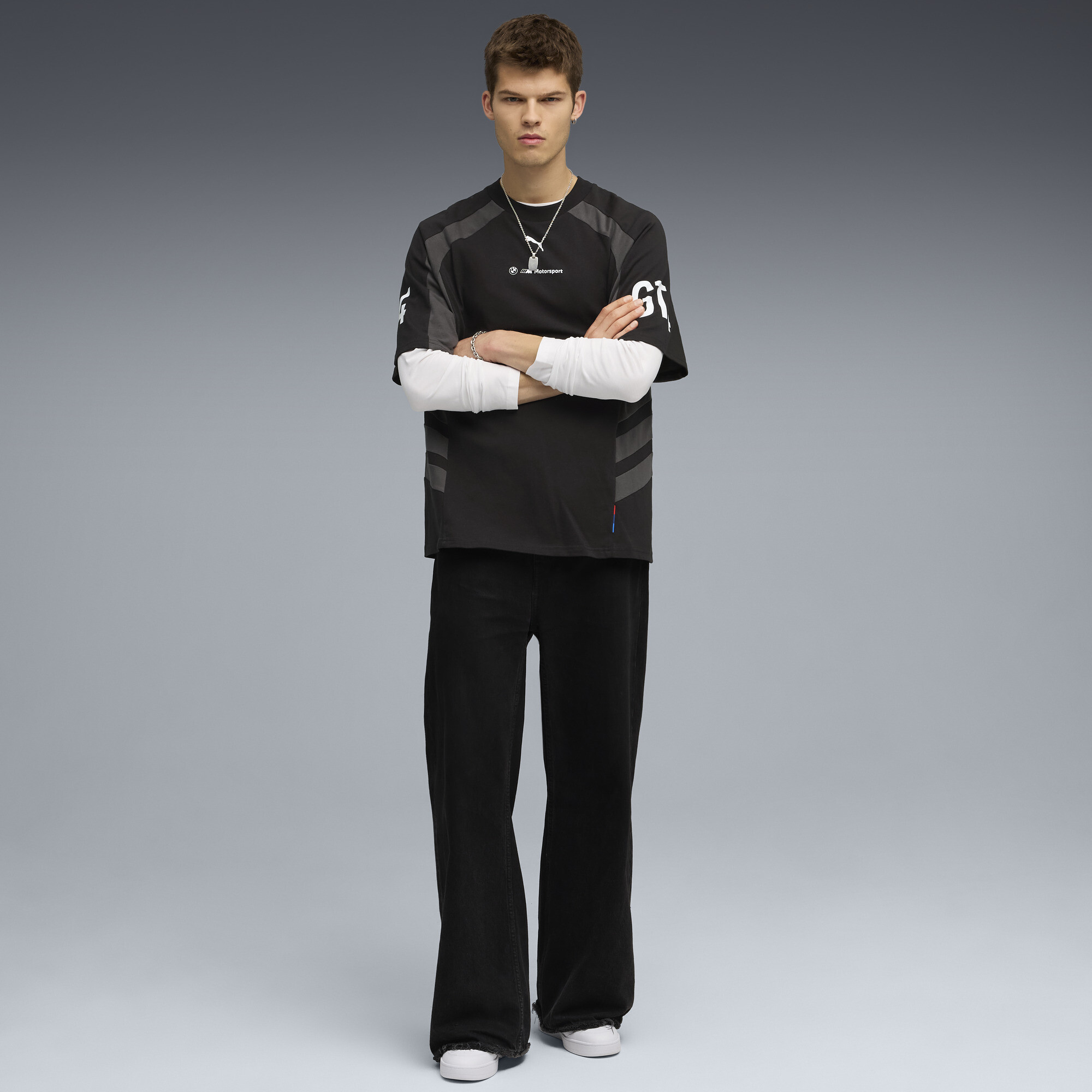 PUMA BMW M Motorsport Lifestyle T-shirt voor Heren, Zwart, Maat S thumbnail 4