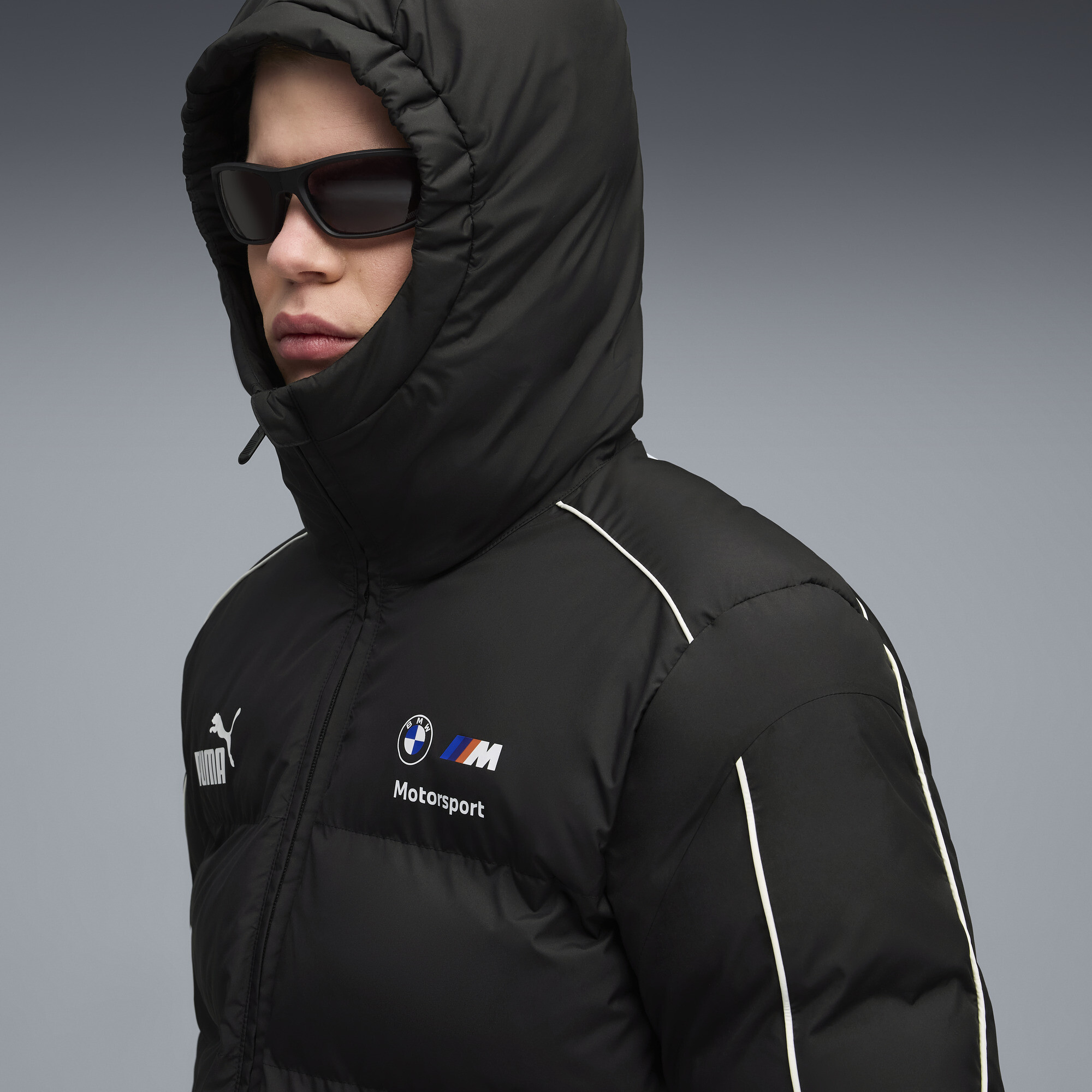 PUMA BMW M Motorsport MT7+ gewatteerd jack voor Heren, Zwart, Maat XS thumbnail 7