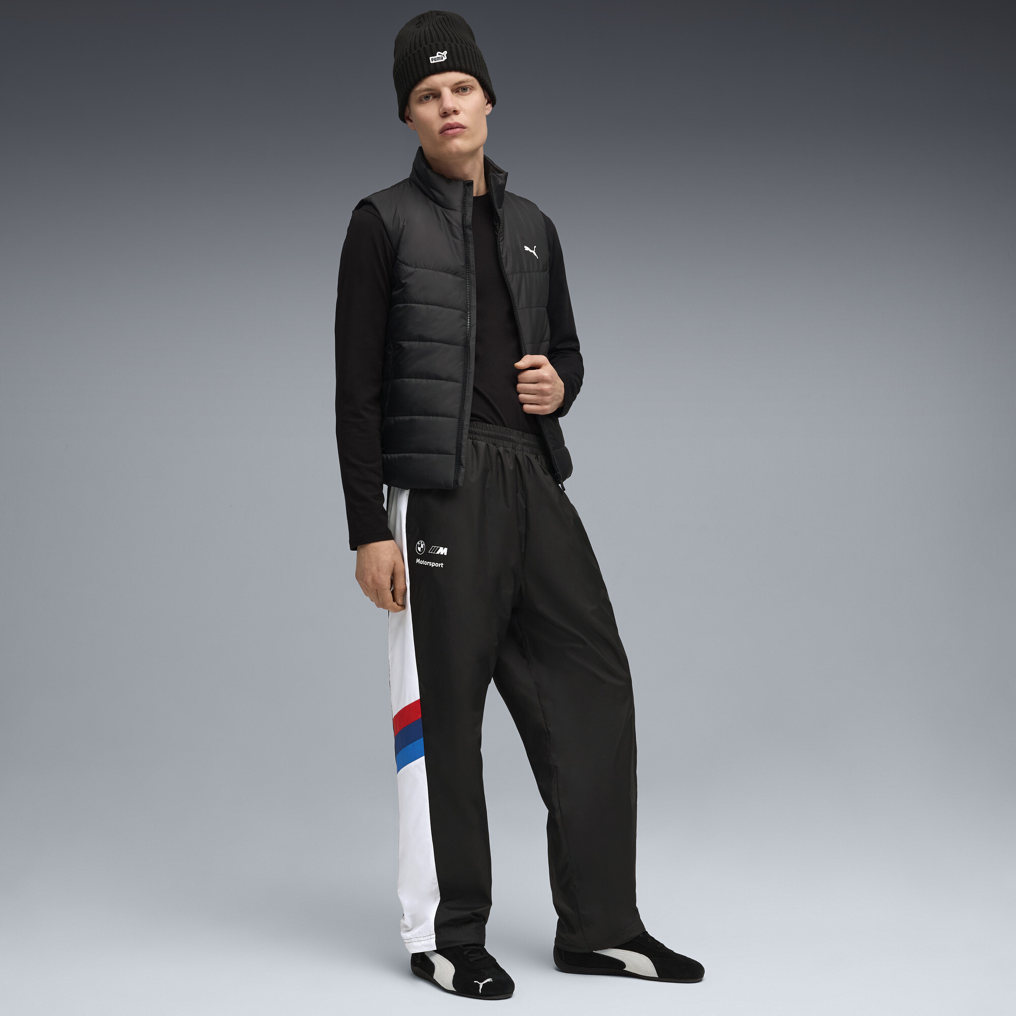 PUMA BMW M MOTORSPORT geweven broek voor Heren, Zwart, Maat XXL thumbnail 4