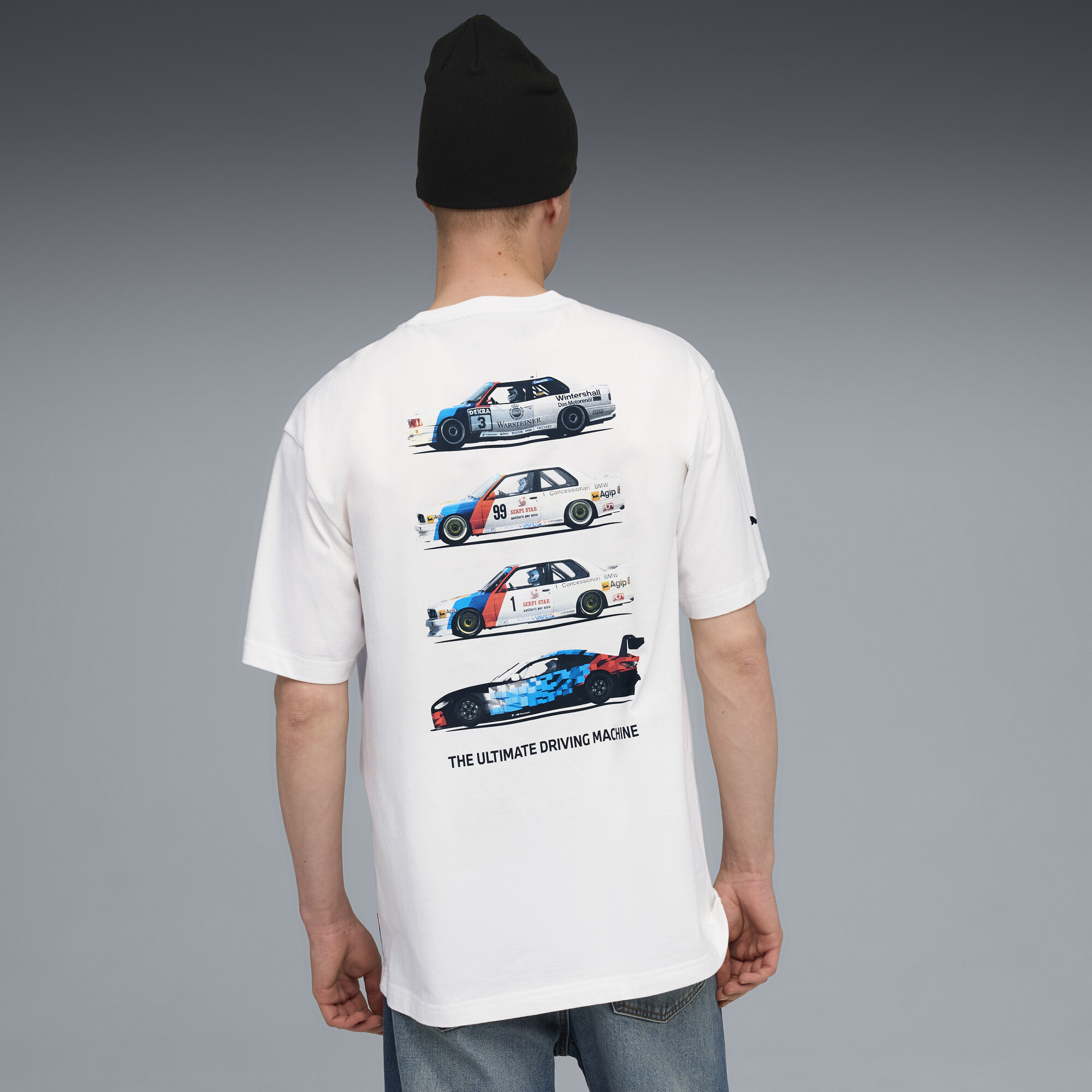 PUMA BMW M Motorsport Car Graphic T-shirt voor Heren, Wit, Maat L thumbnail 5