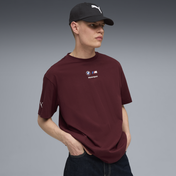 BMW M Motorsport Car Graphic Tee Men, Ruby Shimmer, large-ZAF