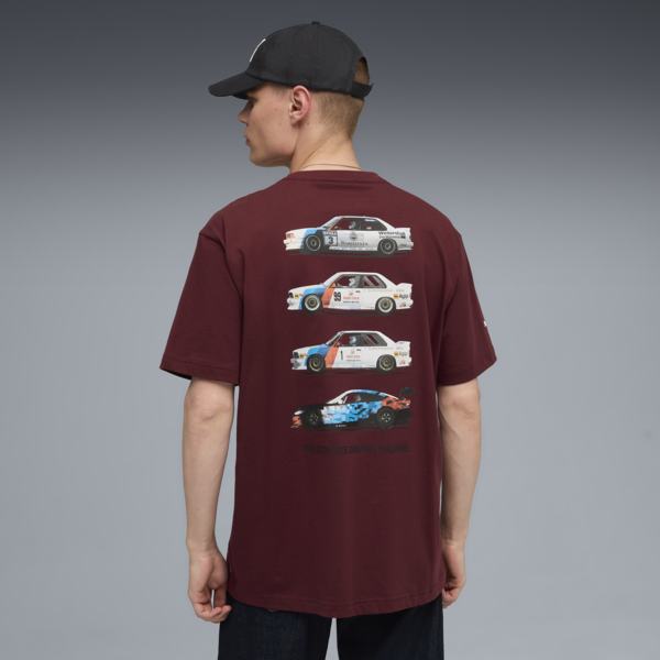 BMW M Motorsport Car Graphic Tee Men, Ruby Shimmer, large-ZAF
