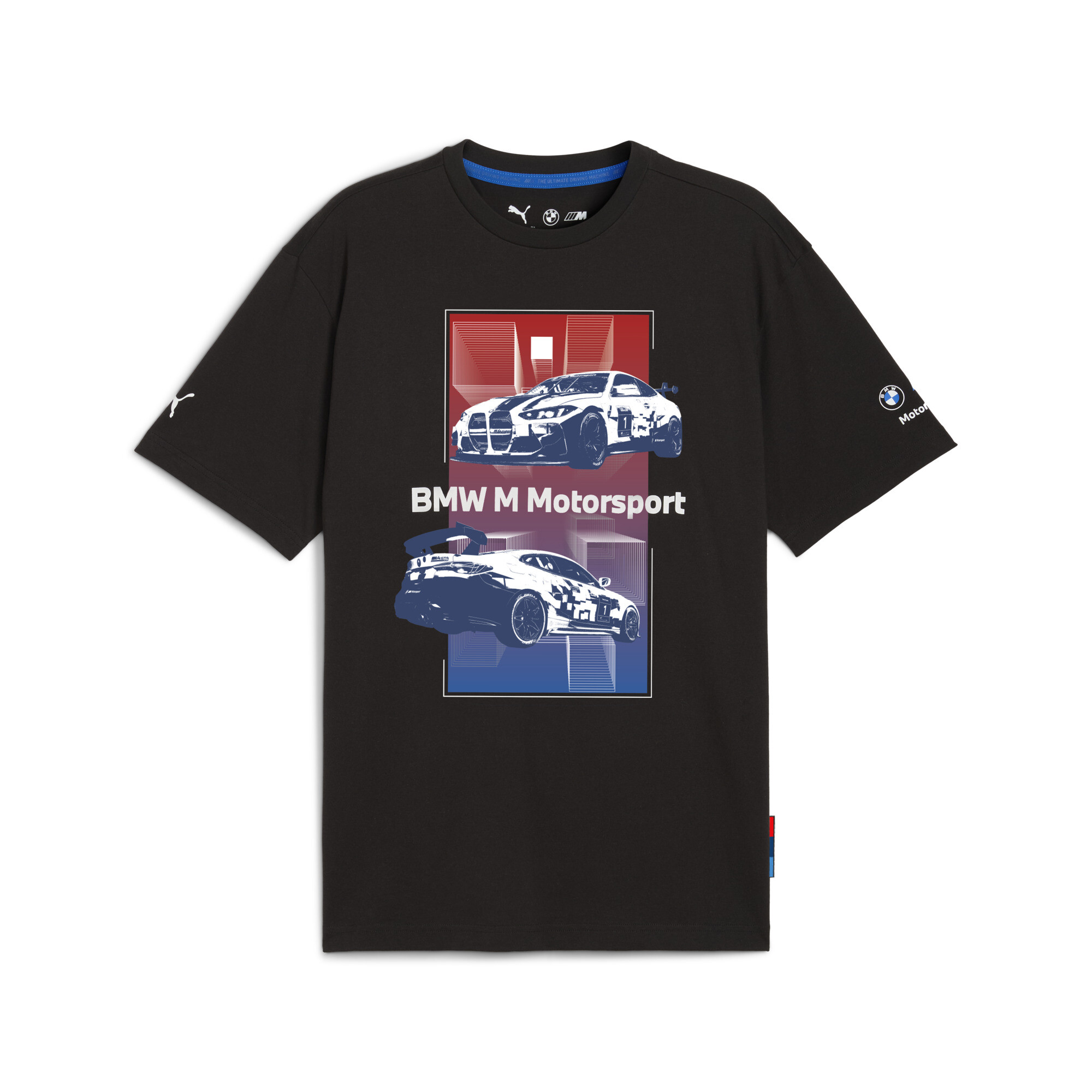 PUMA BMW M Motorsport Block T-shirt voor Heren, Zwart, Maat XL thumbnail 3