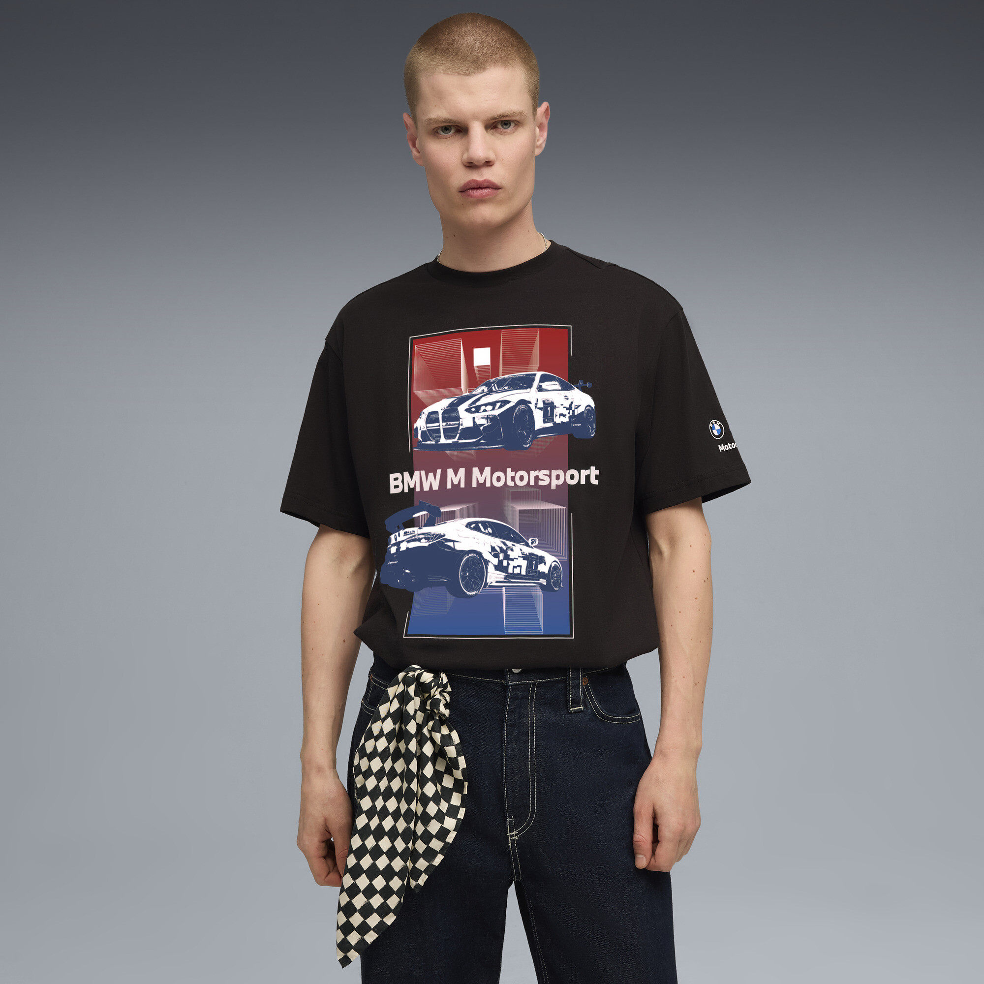 PUMA BMW M Motorsport Men's Motorsport T-Shirt in Black, Size L