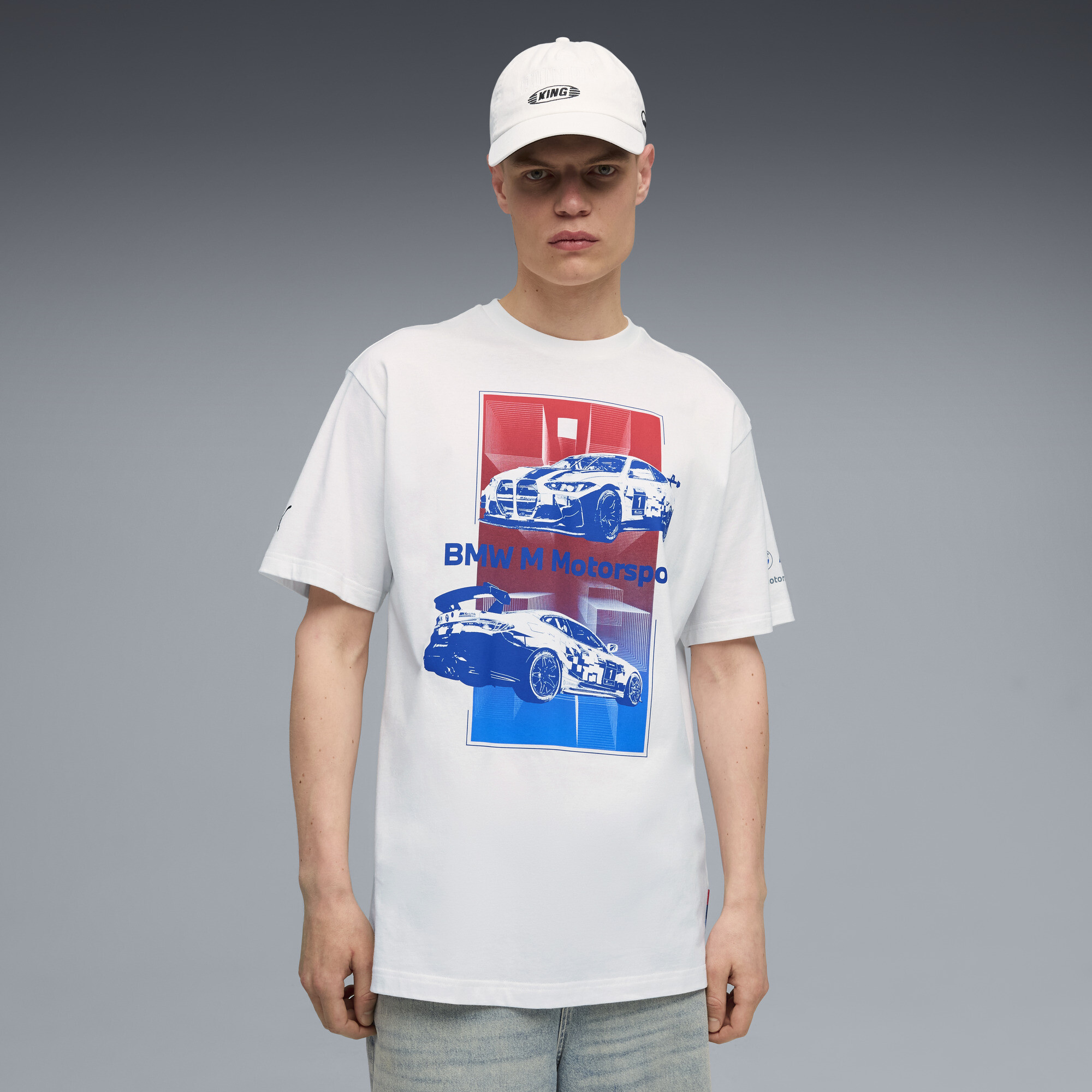 PUMA BMW M Motorsport Men's Motorsport T-Shirt in White, Size S