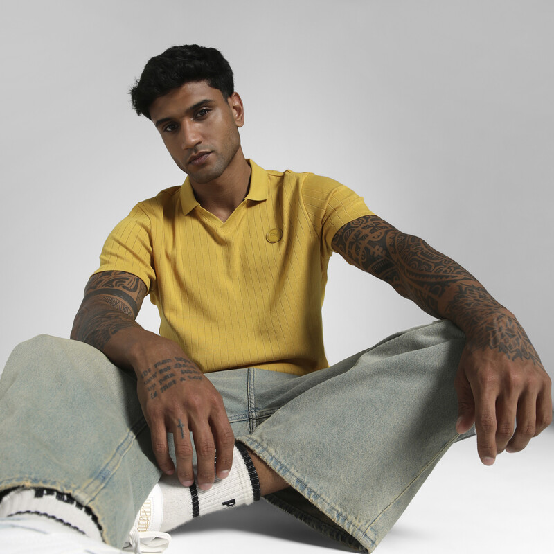 

Men's PUMA Premium Essentials Ribbed Polo