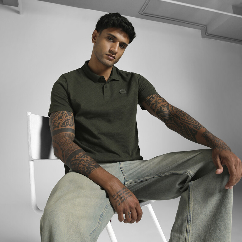 

Men's PUMA Premium Essential Jacquard Polo