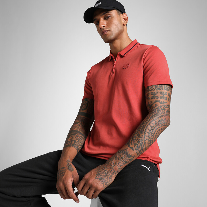 

Men's PUMA Premium Essential Zippered Polo