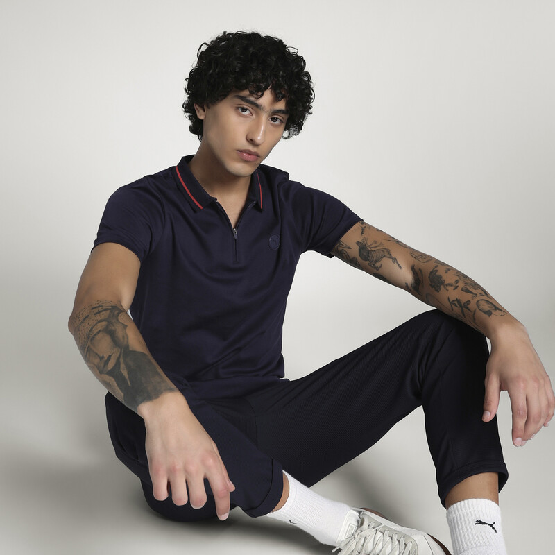 

Men's PUMA Premium Essential Zippered Polo
