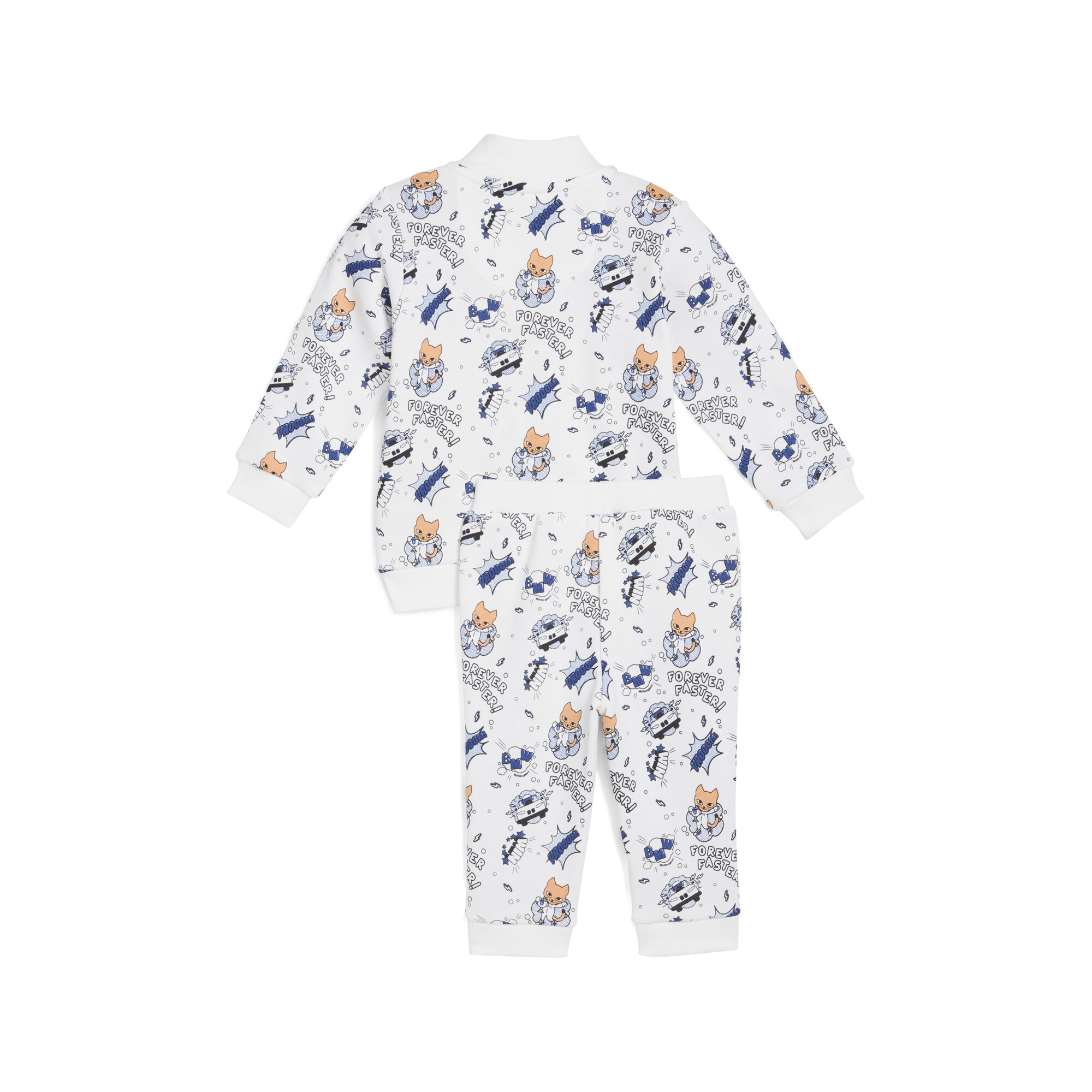 PUMA BMW M Motorsport joggingset met all-over-print, Wit, Maat 3-4Y thumbnail 2