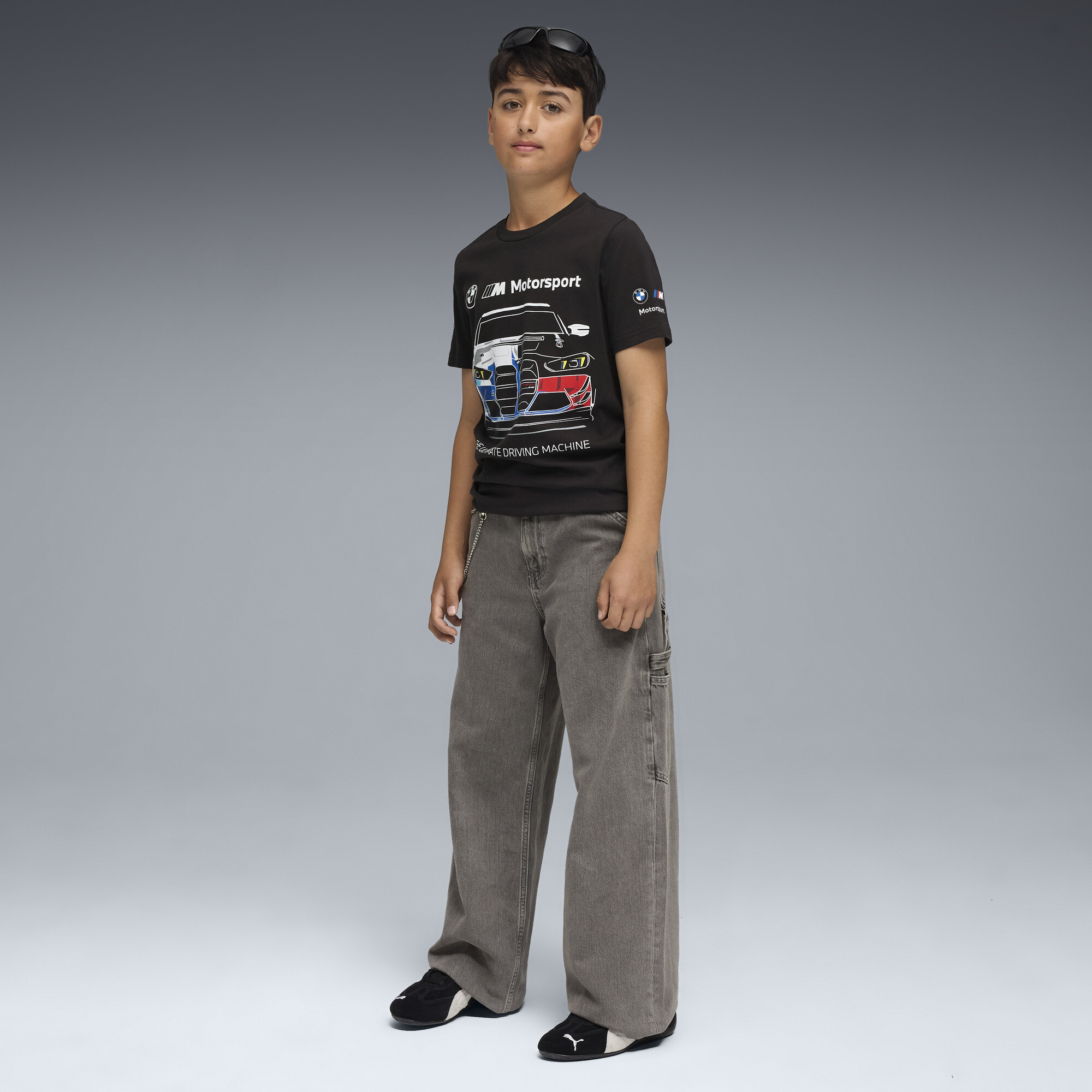 PUMA BMW M Motorsport Car Graphic T-shirt, Zwart, Maat 15-16Y thumbnail 2