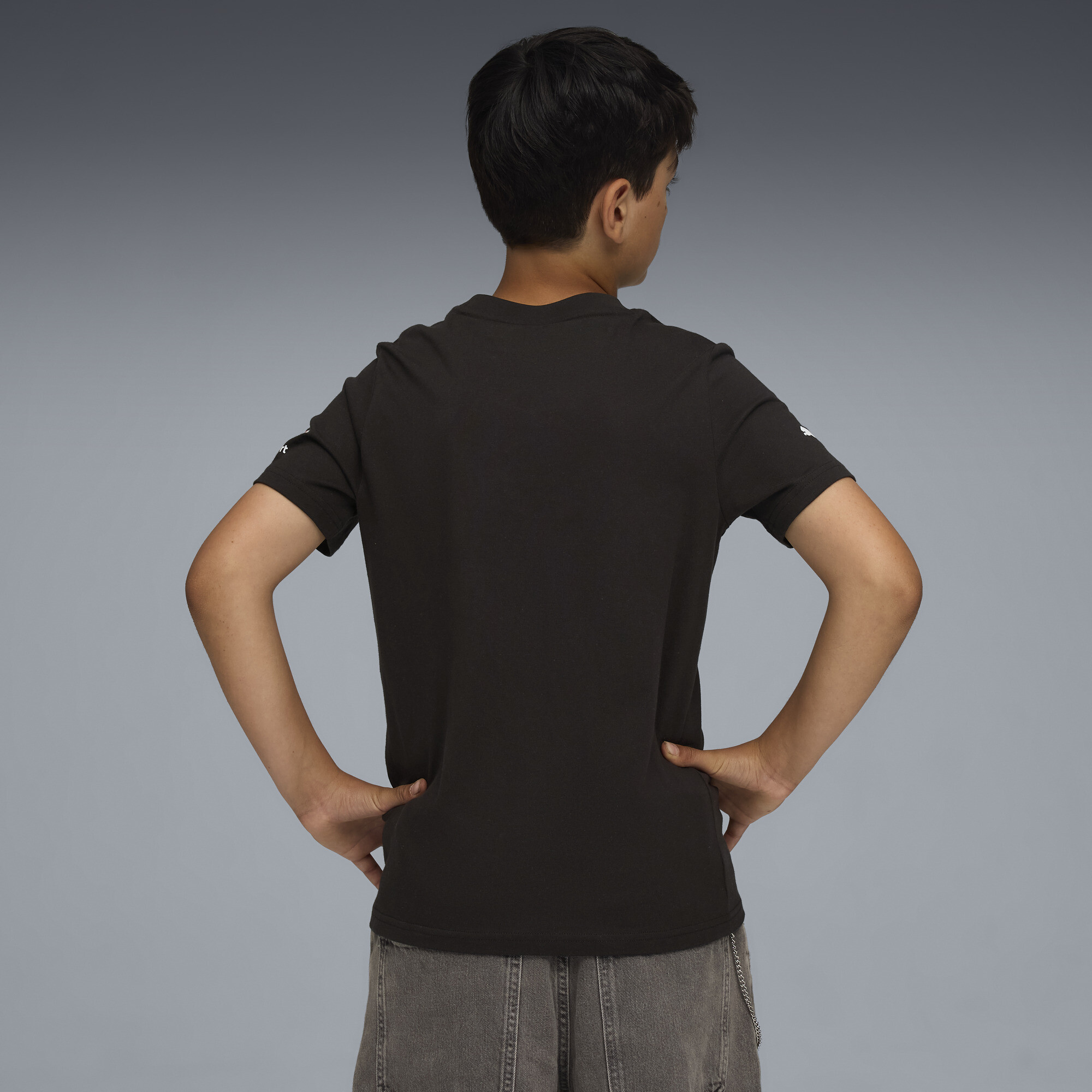 PUMA BMW M Motorsport Kids Block T-shirt, Zwart, Maat 13-14Y thumbnail 3