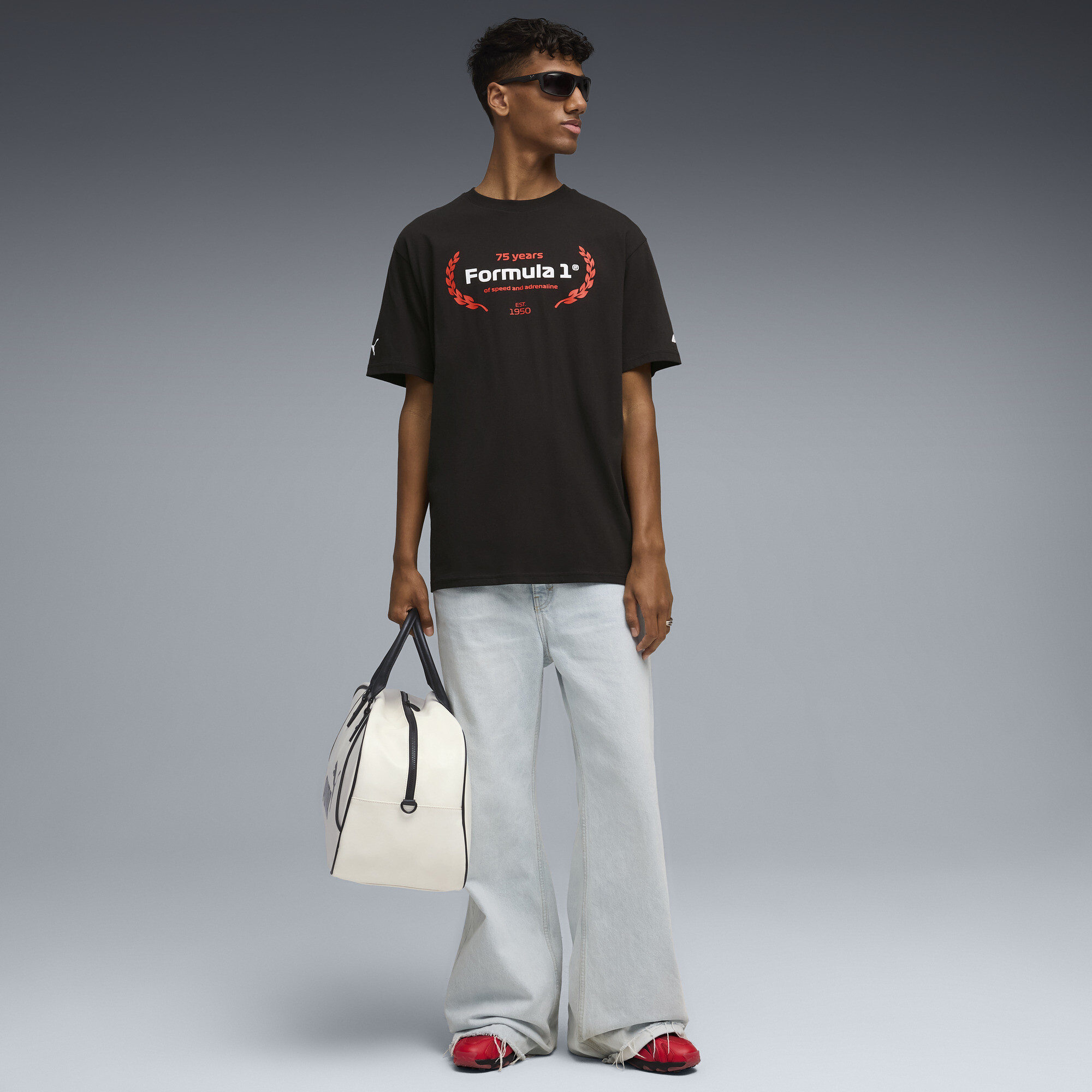 PUMA F1Â® Essentials Graphic T-shirt voor Heren, Zwart, Maat S thumbnail 4