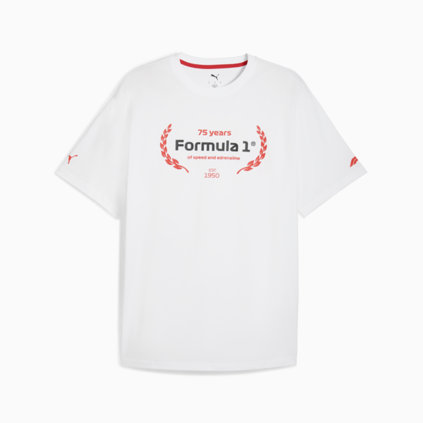 F1® Essentials Graphic Tee Men, PUMA White, large-ZAF