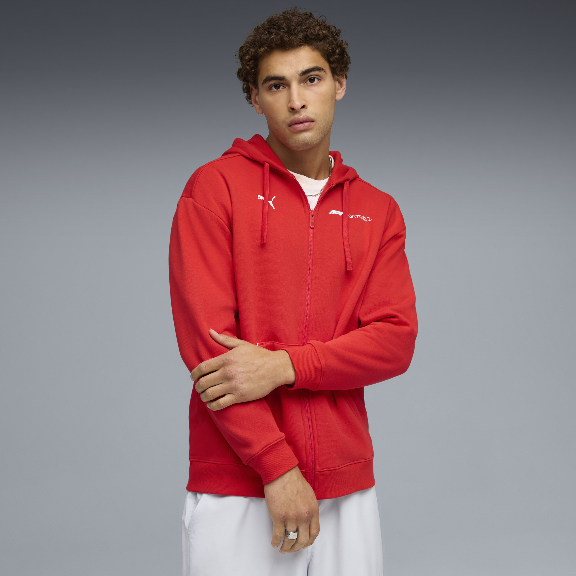 Худи F1® Essential+ Full-Zip Hoodie Men | Цвет: Красный | Pop Red