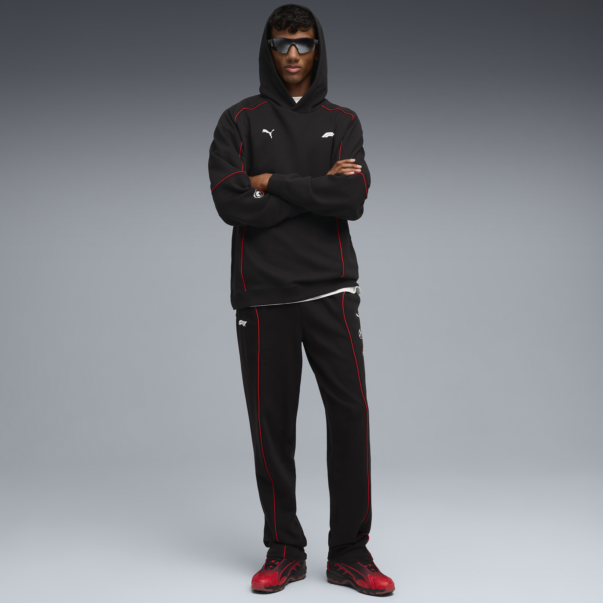 PUMA F1Â® Relaxed grafische hoodie voor Heren, Zwart, Maat XXL thumbnail 4