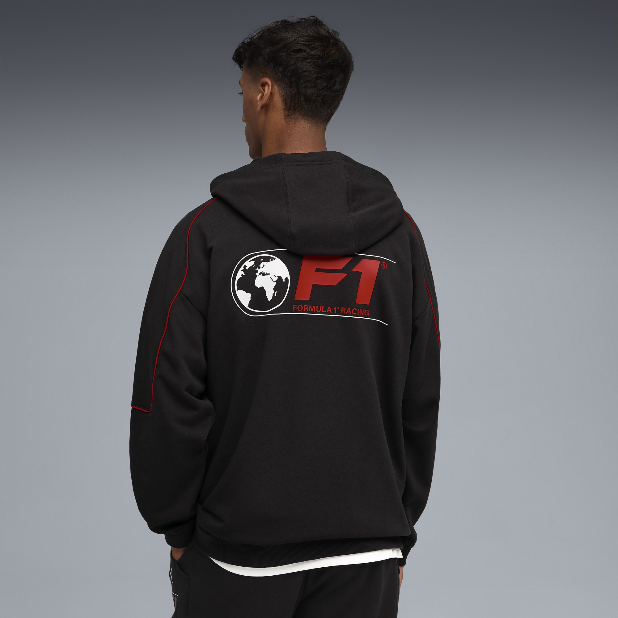PUMA F1Â® Relaxed grafische hoodie voor Heren, Zwart, Maat XXL thumbnail 3