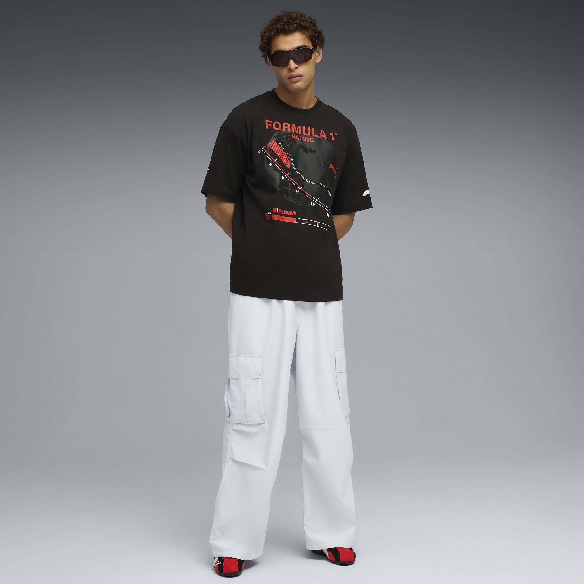 PUMA F1Â® T-shirt met print voor Heren, Zwart, Maat M thumbnail 4