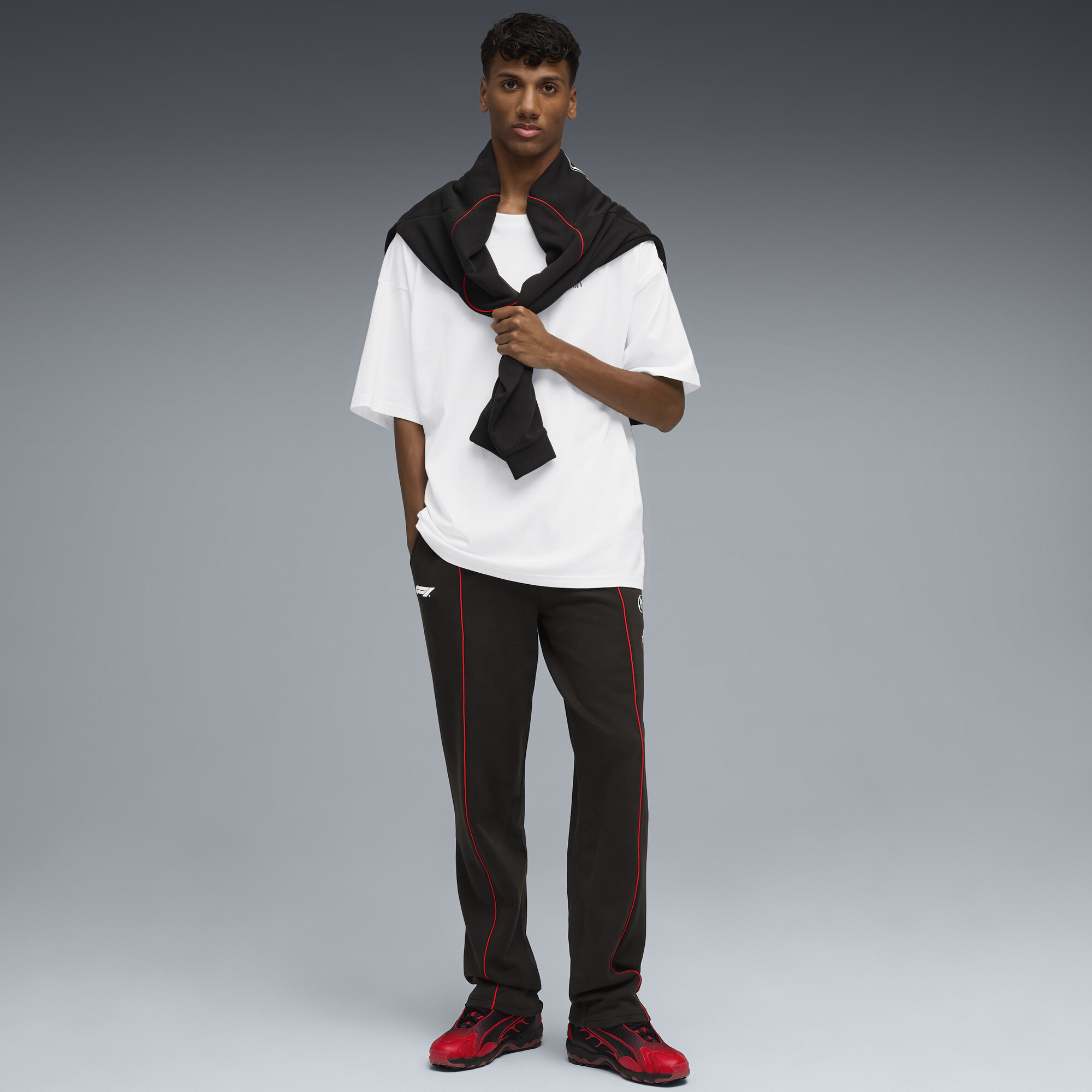 PUMA F1Â® sweatpant voor Heren, Zwart, Maat L thumbnail 4