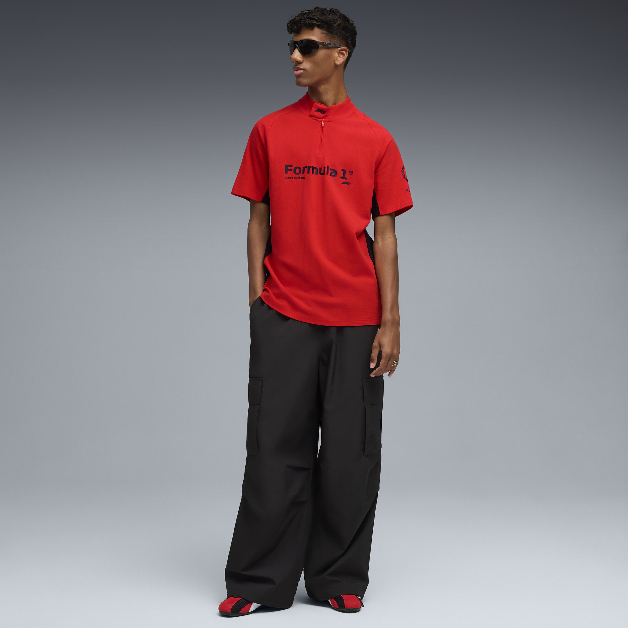 PUMA F1Â® 75 yrs normale polo voor Heren, Rood, Maat S thumbnail 4