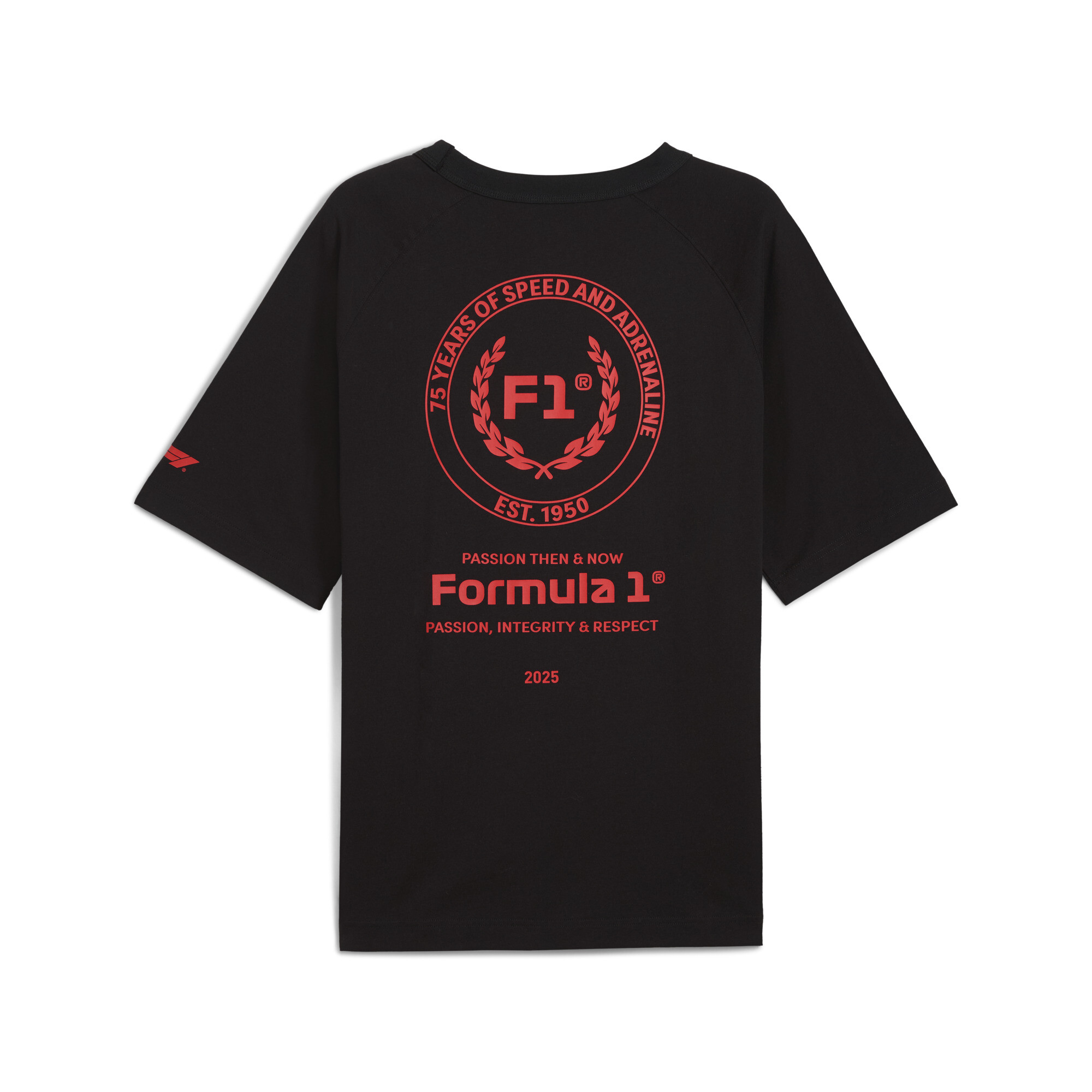 PUMA F1Â® 75 yrs relaxed T-shirt voor Heren, Zwart, Maat XS thumbnail 2