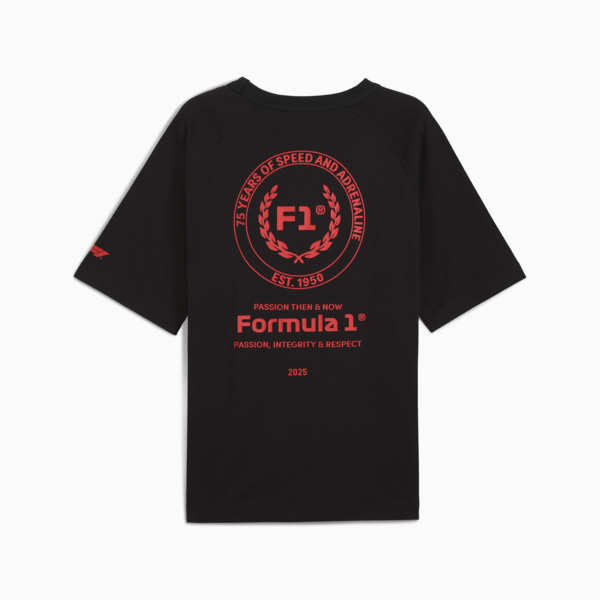 F1® 75yrs Relaxed Tee Men, PUMA Black, large-ZAF
