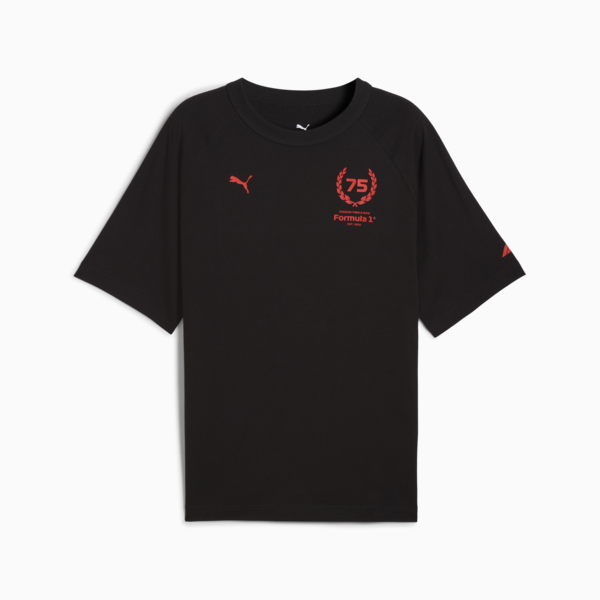 F1® 75yrs Relaxed Tee Men, PUMA Black, large-ZAF