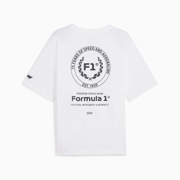 F1® 75yrs Relaxed Tee Men, PUMA White, large-ZAF