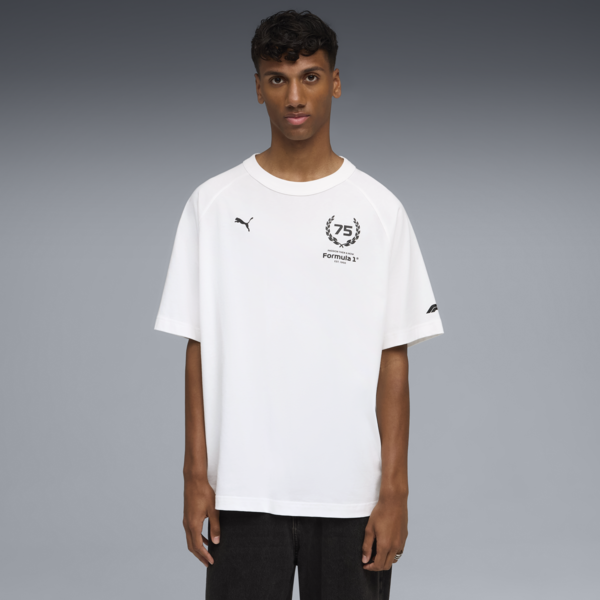 F1® 75yrs Relaxed Tee Men, PUMA White, large-ZAF