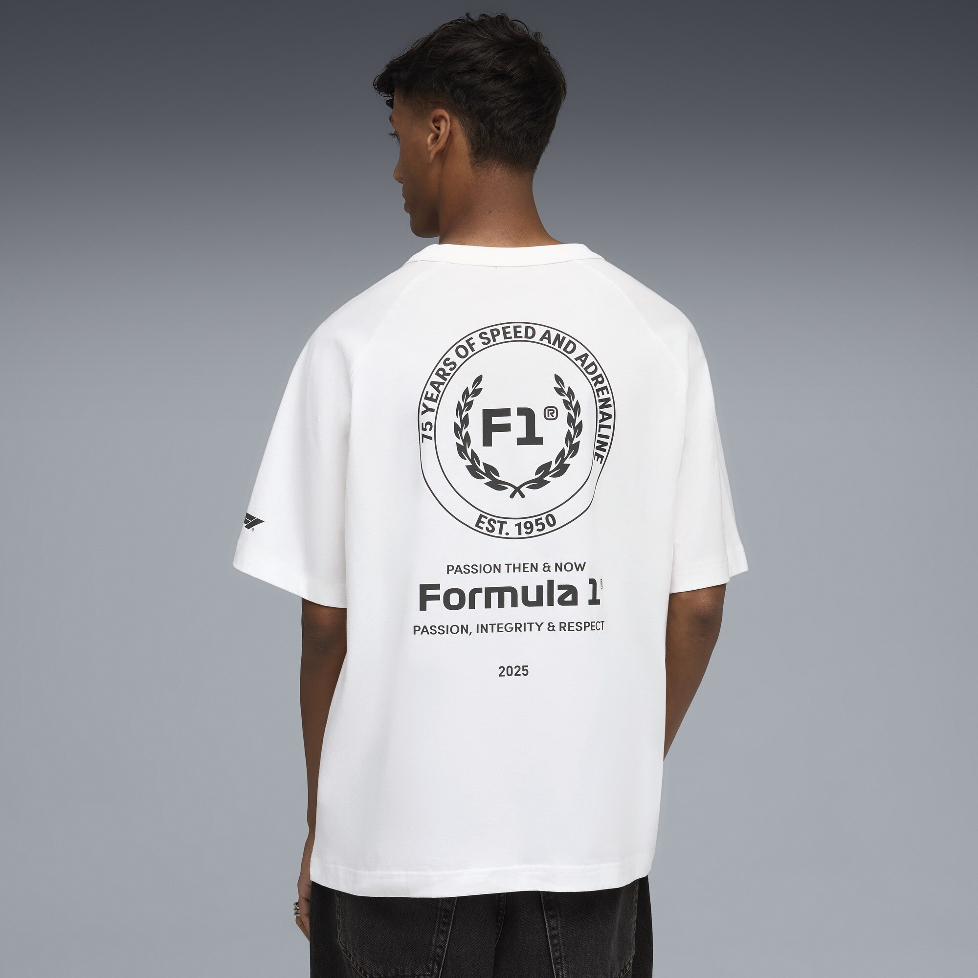 PUMA F1Â® 75 yrs relaxed T-shirt voor Heren, Wit, Maat M thumbnail 5