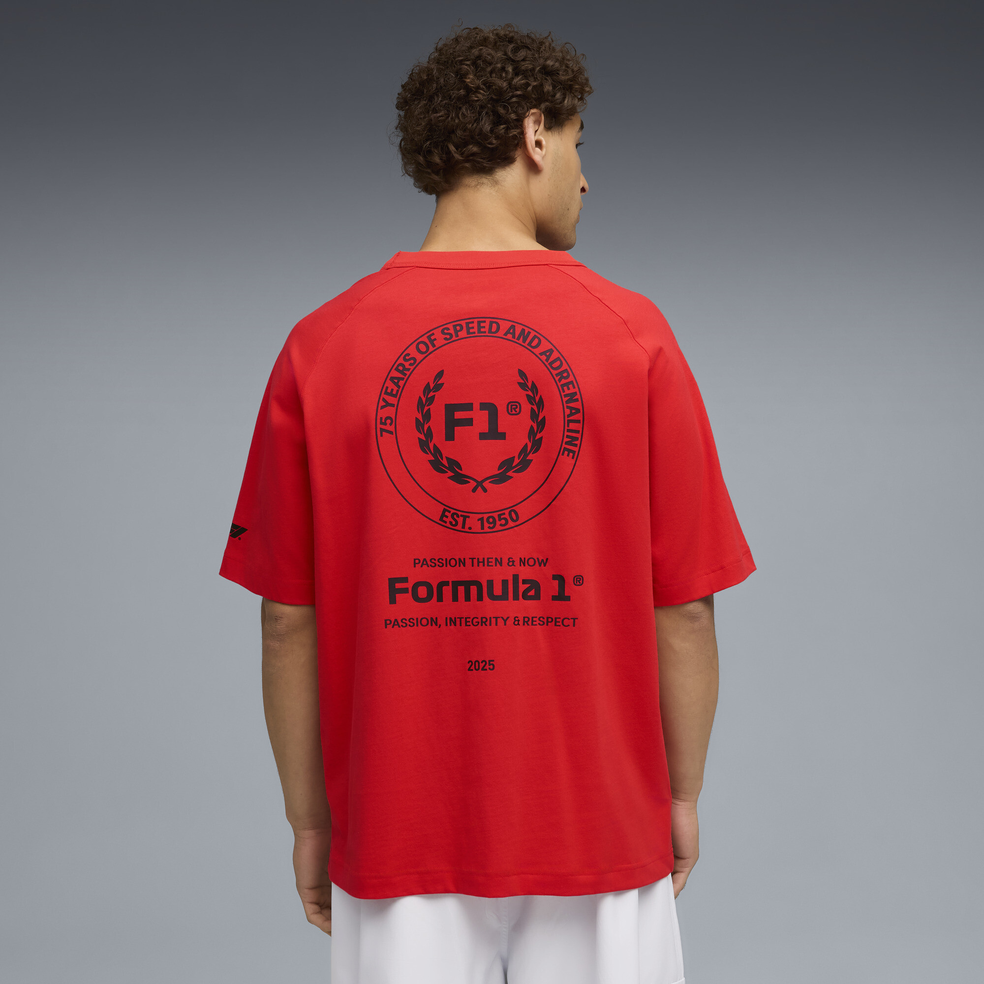 PUMA F1Â® 75 yrs relaxed T-shirt voor Heren, Rood, Maat XL thumbnail 5