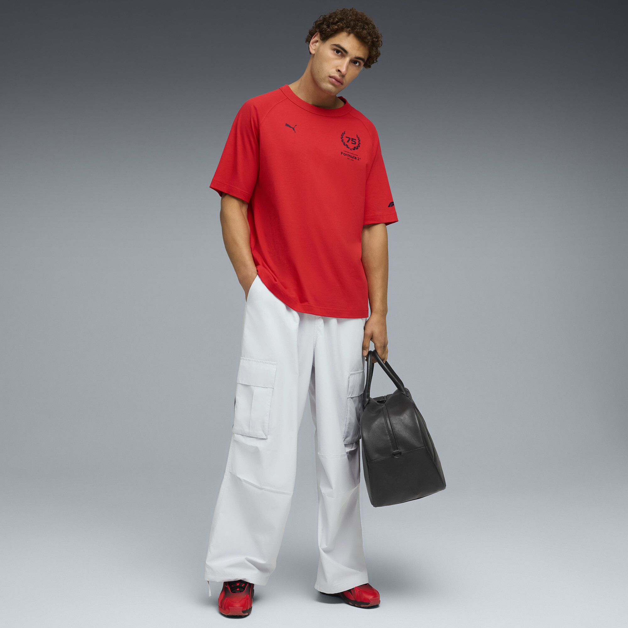 PUMA F1Â® 75 yrs relaxed T-shirt voor Heren, Rood, Maat XL thumbnail 4