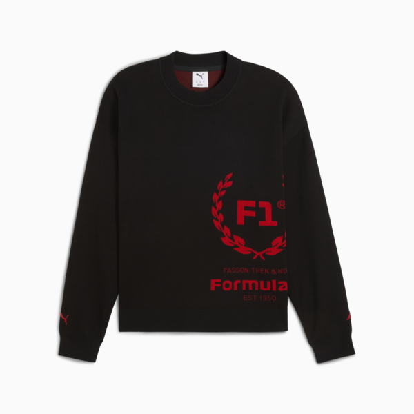 F1® 75 Yrs Knitted Crew Neck Men, PUMA Black, large-ZAF