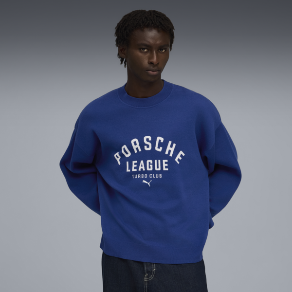 PUMA x PORSCHE LEGACY Lifestyle Knit Crew Neck Men, Clyde Royal, large-ZAF