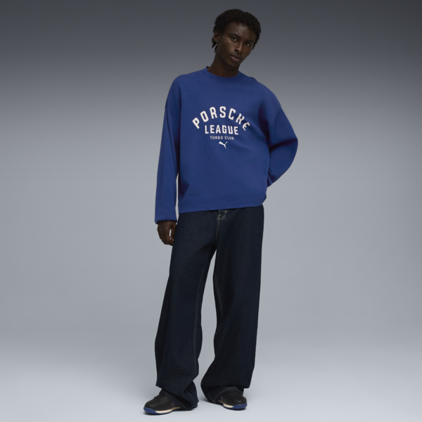 PUMA x PORSCHE LEGACY Lifestyle Knit Crew Neck Men, Clyde Royal, large-ZAF