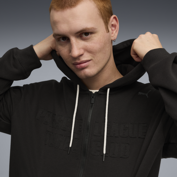 PUMA x PORSCHE LEGACY Lifestyle Zip Jacket Men, PUMA Black, large-ZAF