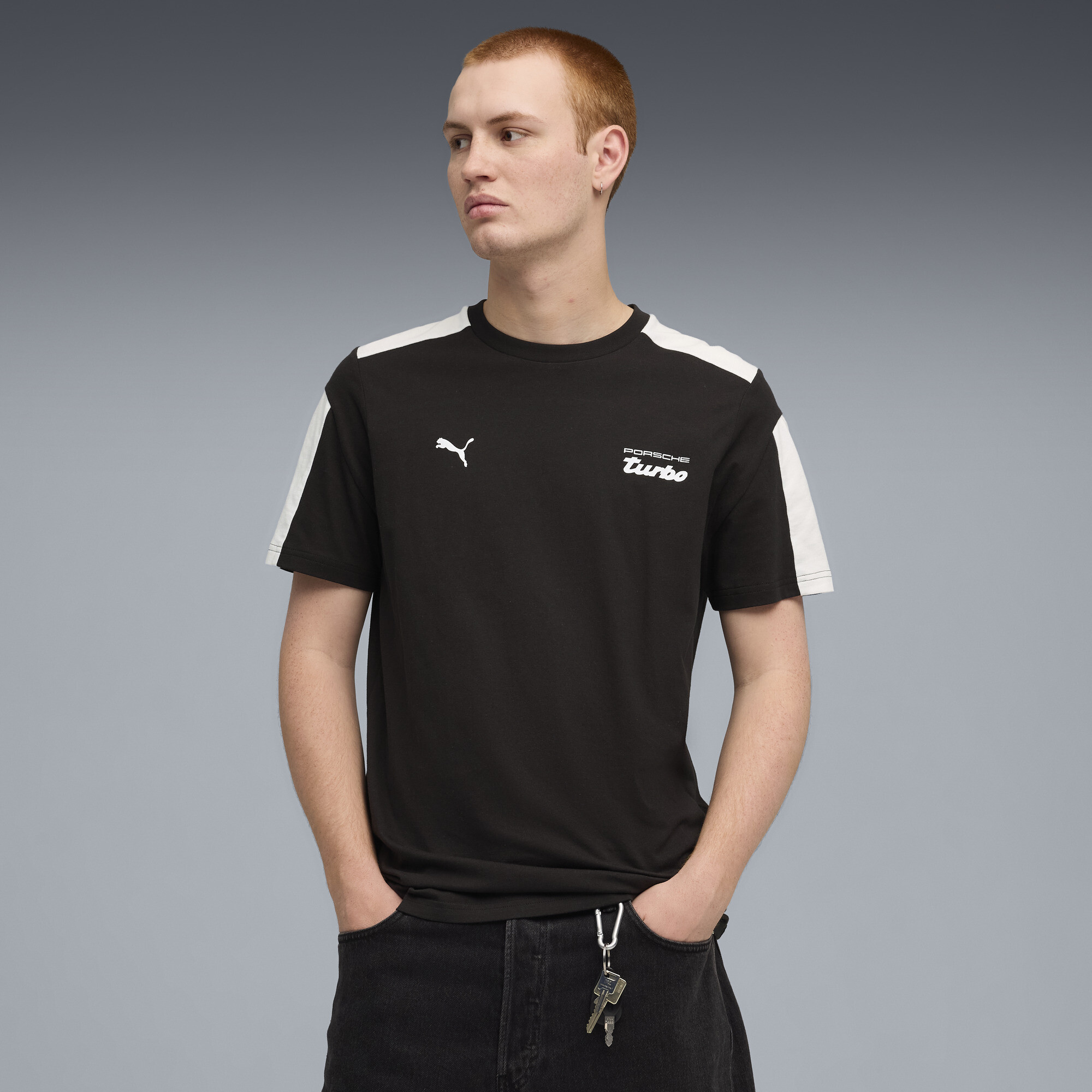 PUMA Porsche Legacy MT7 T-shirt voor Heren, Zwart, Maat XXL thumbnail 4