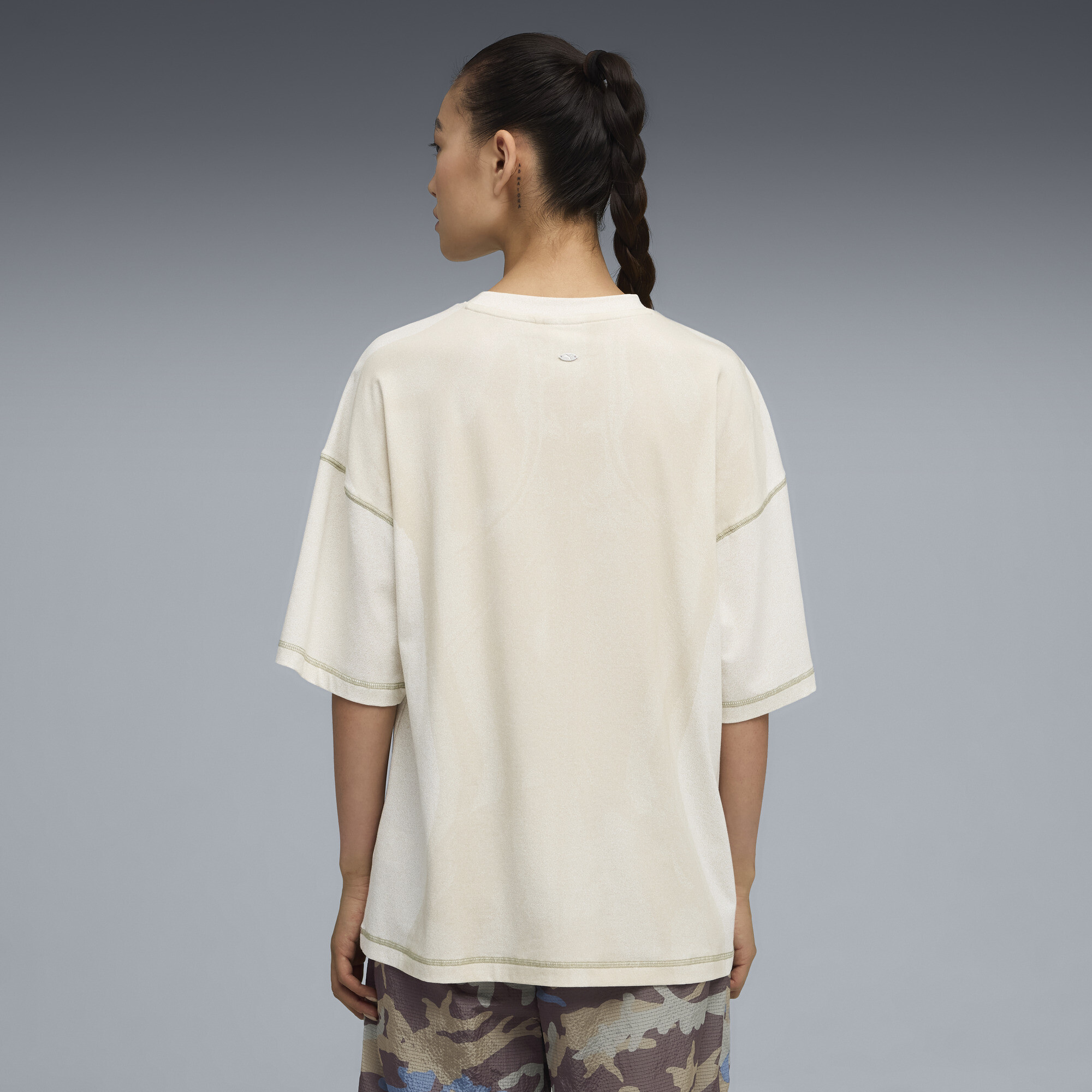 PUMA YONA T-shirt met all-over-print voor Dames, Wit, Maat XL thumbnail 5