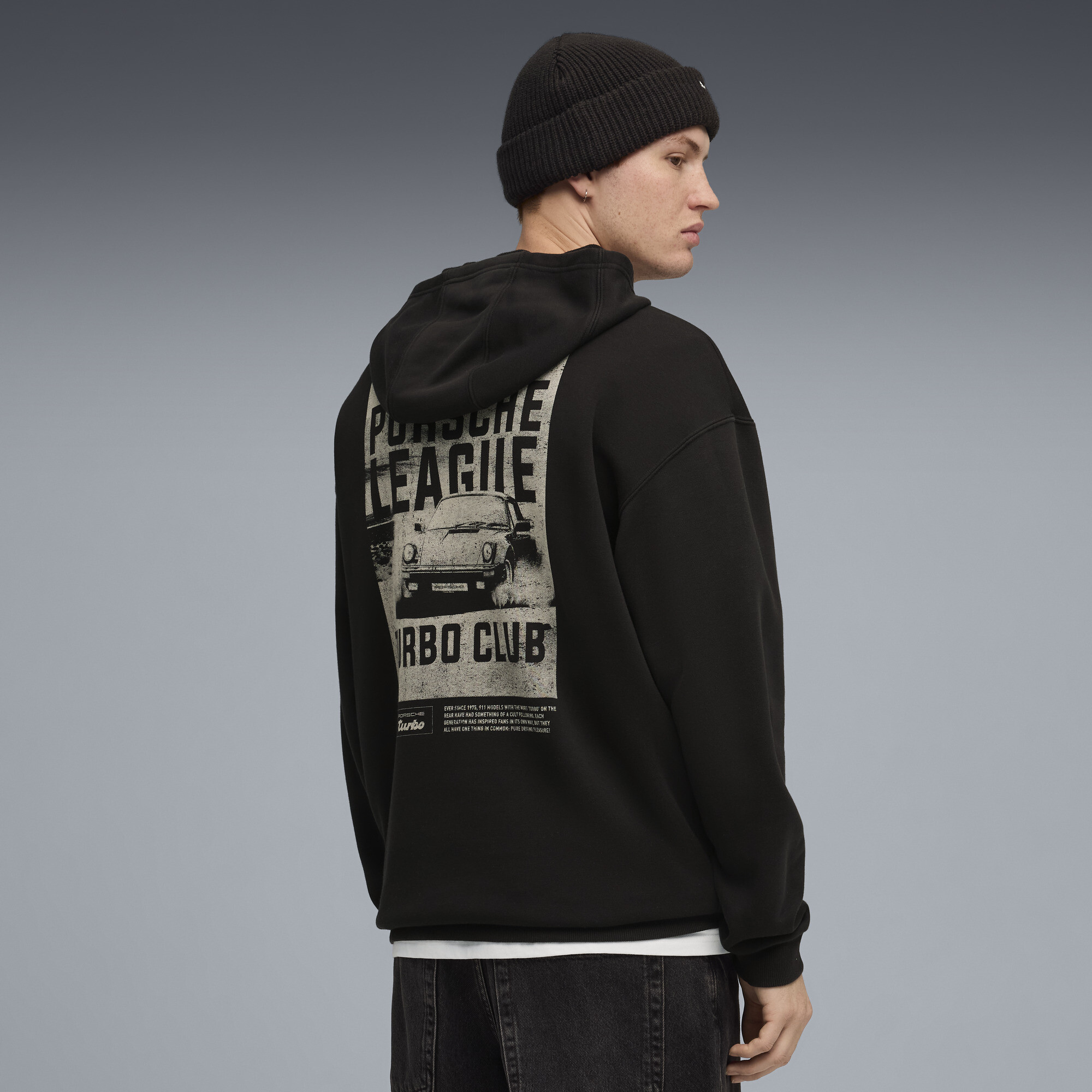 PUMA Porsche Legacy 911 hoodie met print voor Heren, Zwart, Maat XS thumbnail 3